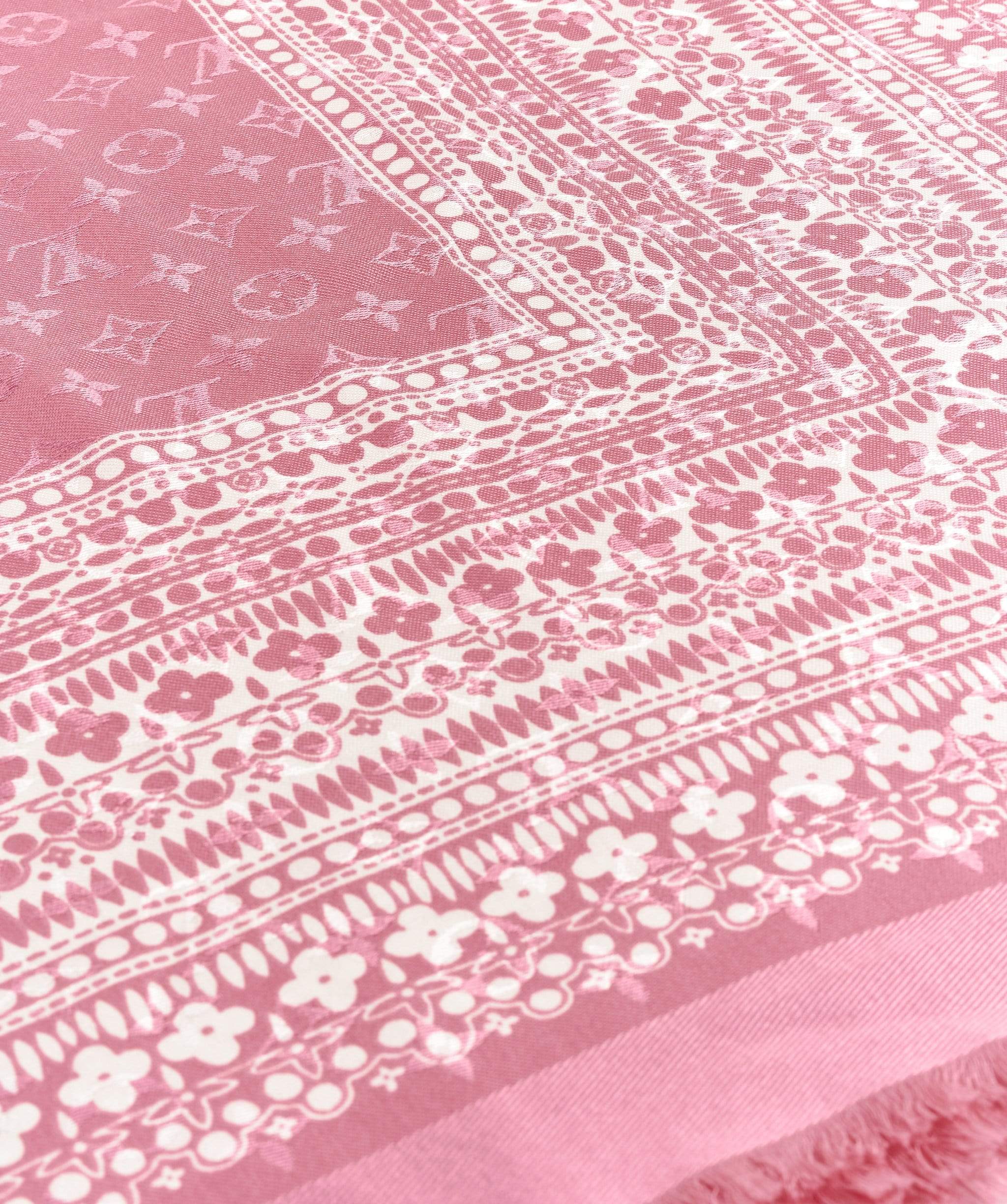 Louis Vuitton Louis Vuitton Monogram Rose Pink Shawl