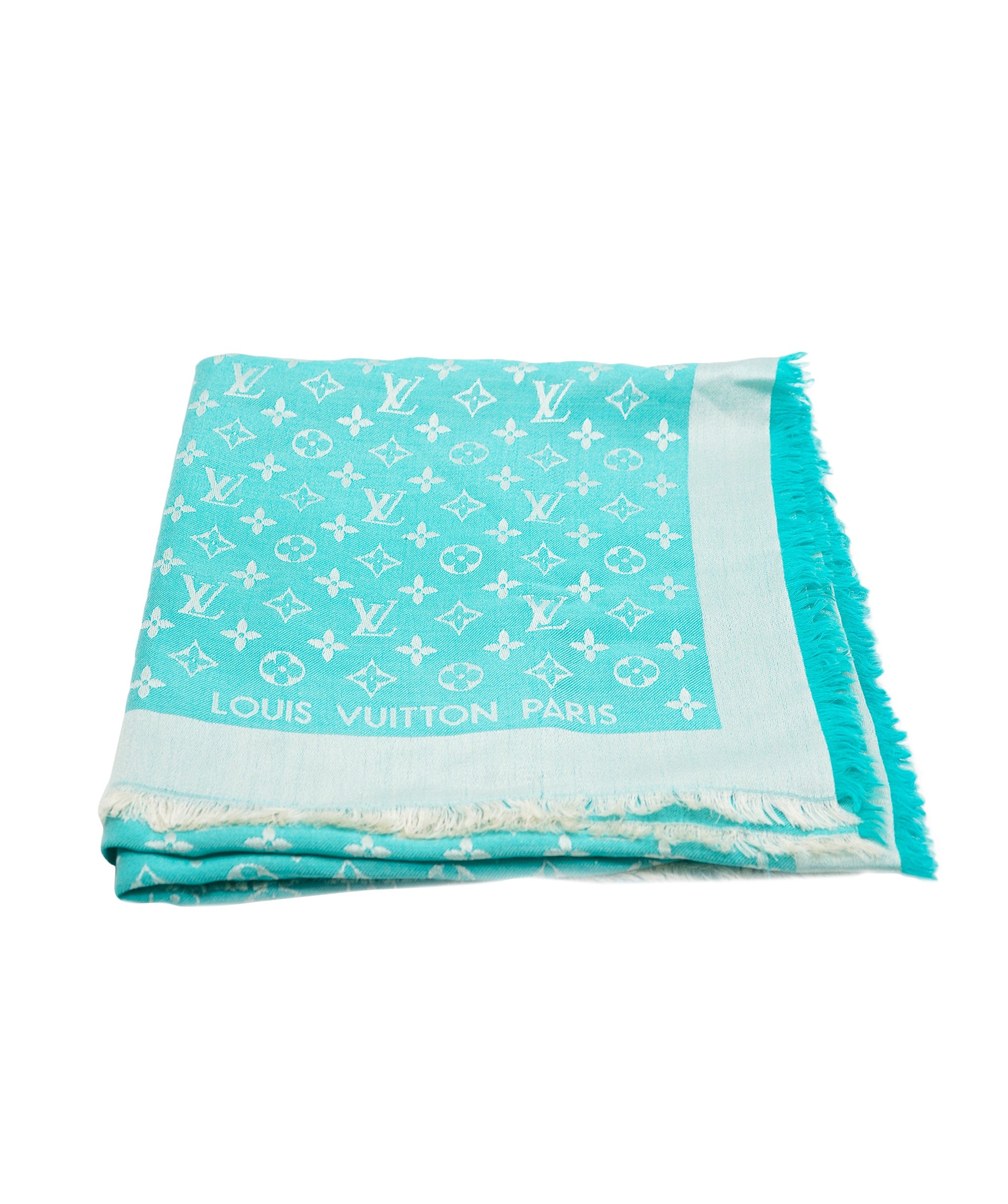 Louis Vuitton Louis Vuitton Monogram Scarf Blue ASL6958