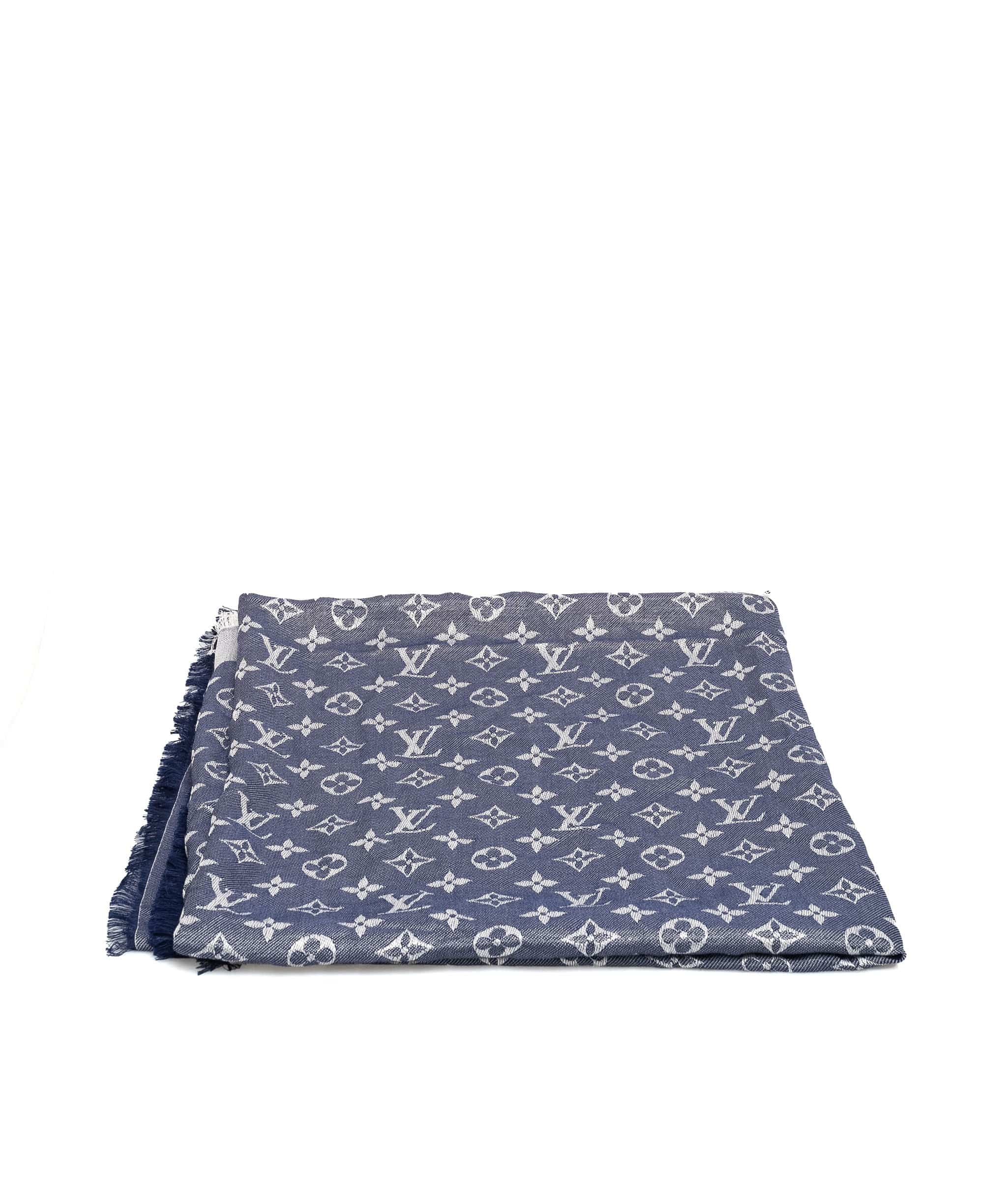 Louis Vuitton Louis Vuitton Monogram So Shine Blue Shawl - AWL1762