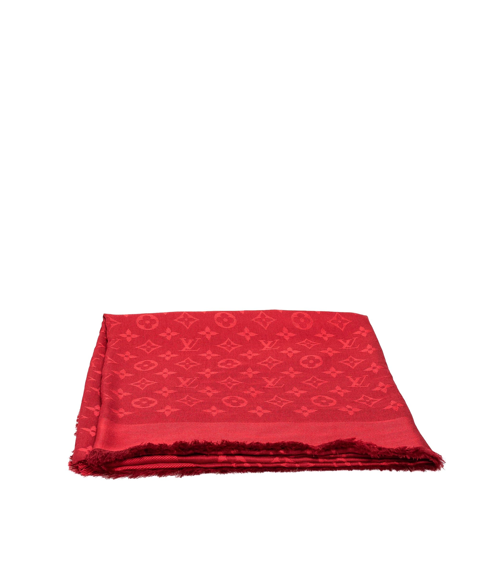 Louis Vuitton Louis Vuitton Monogram So Shine Red Shawl - AWL1761