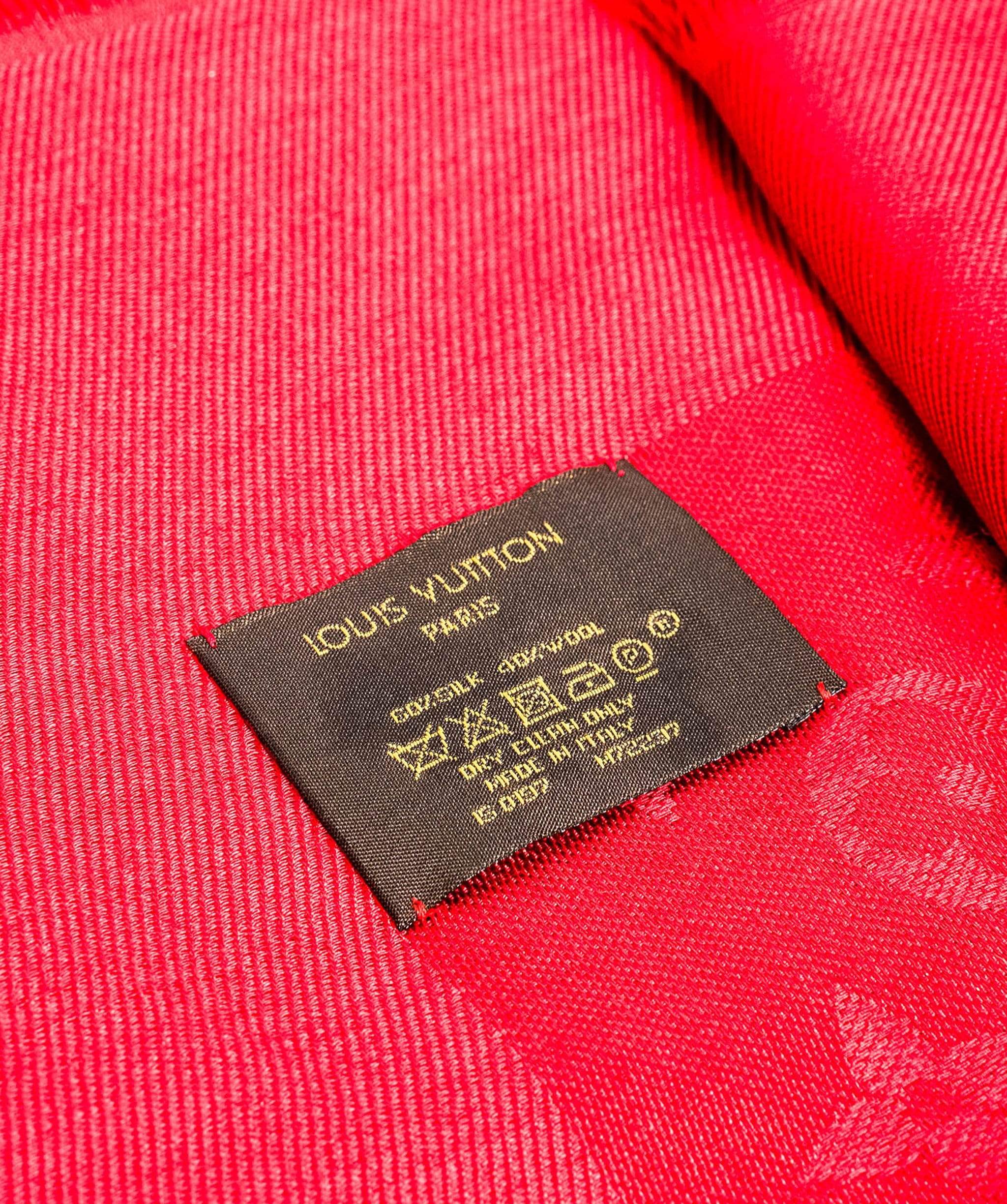 Louis Vuitton Louis Vuitton Monogram So Shine Red Shawl - AWL1761