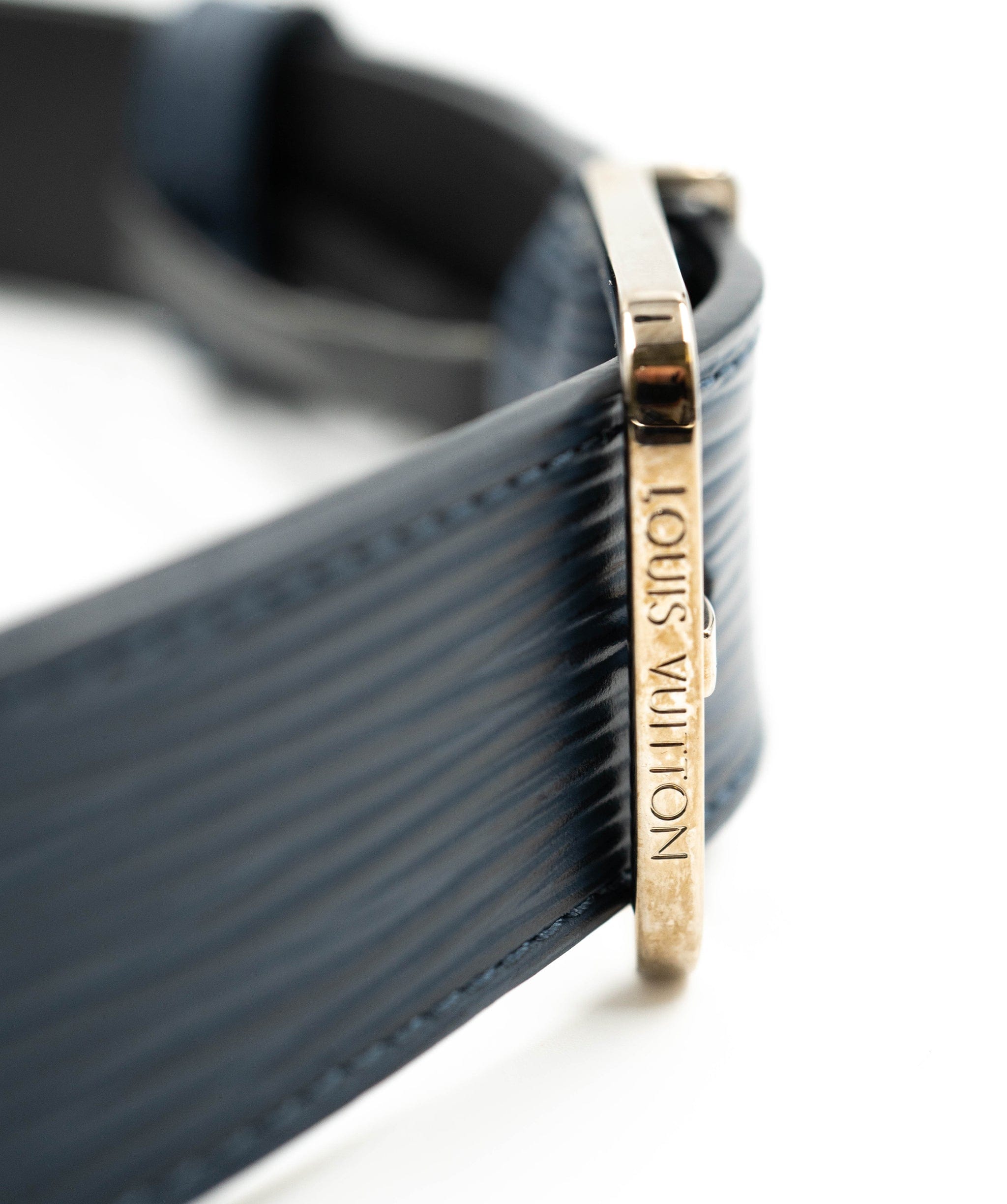 Louis Vuitton Louis Vuitton Navy Epi Leather Belt PHW - AGL1539