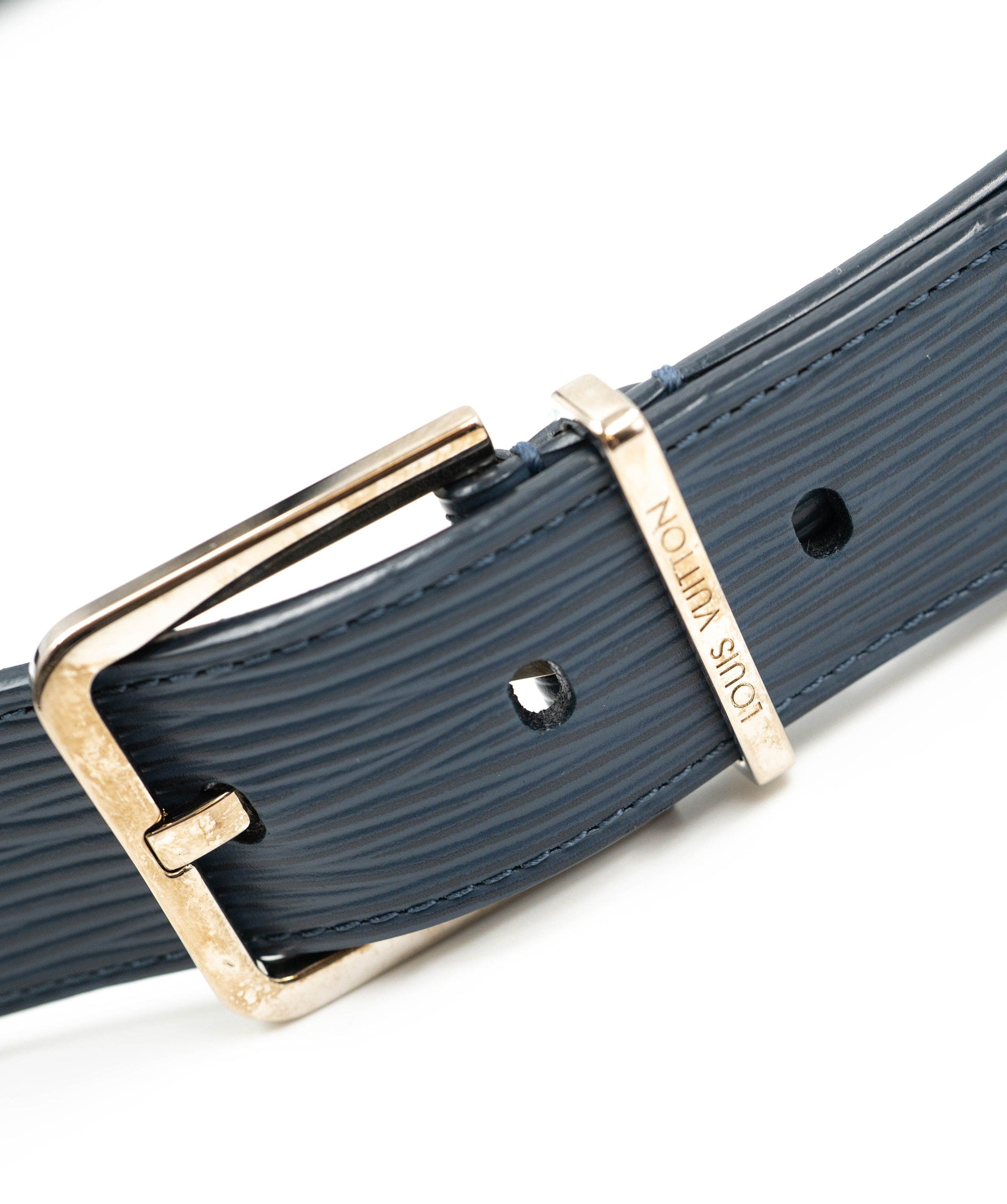 Louis Vuitton Louis Vuitton Navy Epi Leather Belt PHW - AGL1539