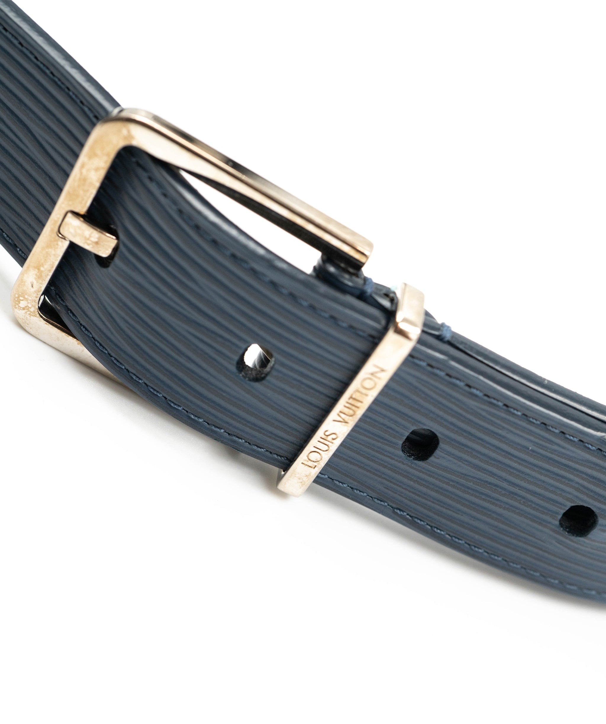 Louis Vuitton Louis Vuitton Navy Epi Leather Belt PHW - AGL1539