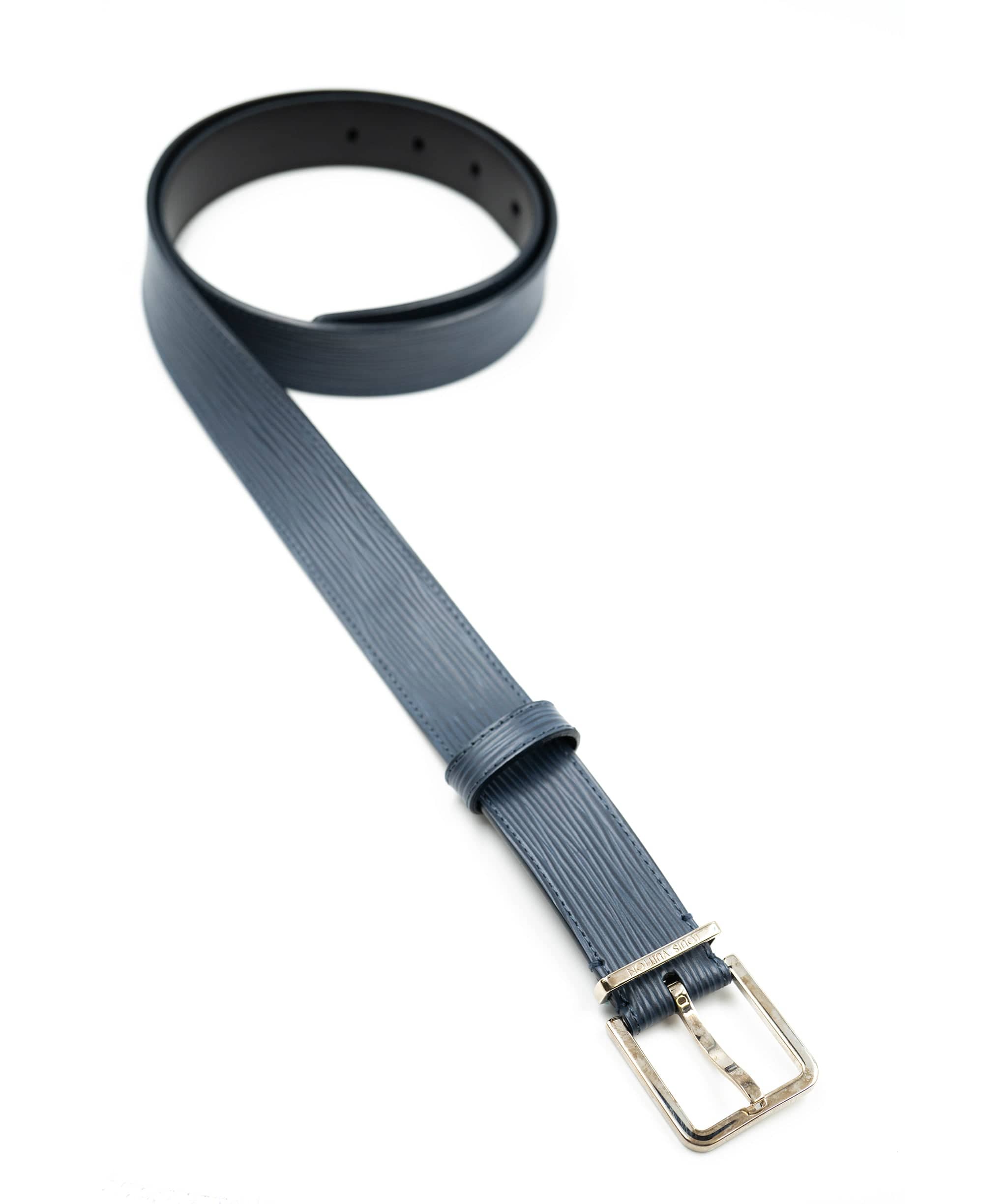 Louis Vuitton Louis Vuitton Navy Epi Leather Belt PHW - AGL1539