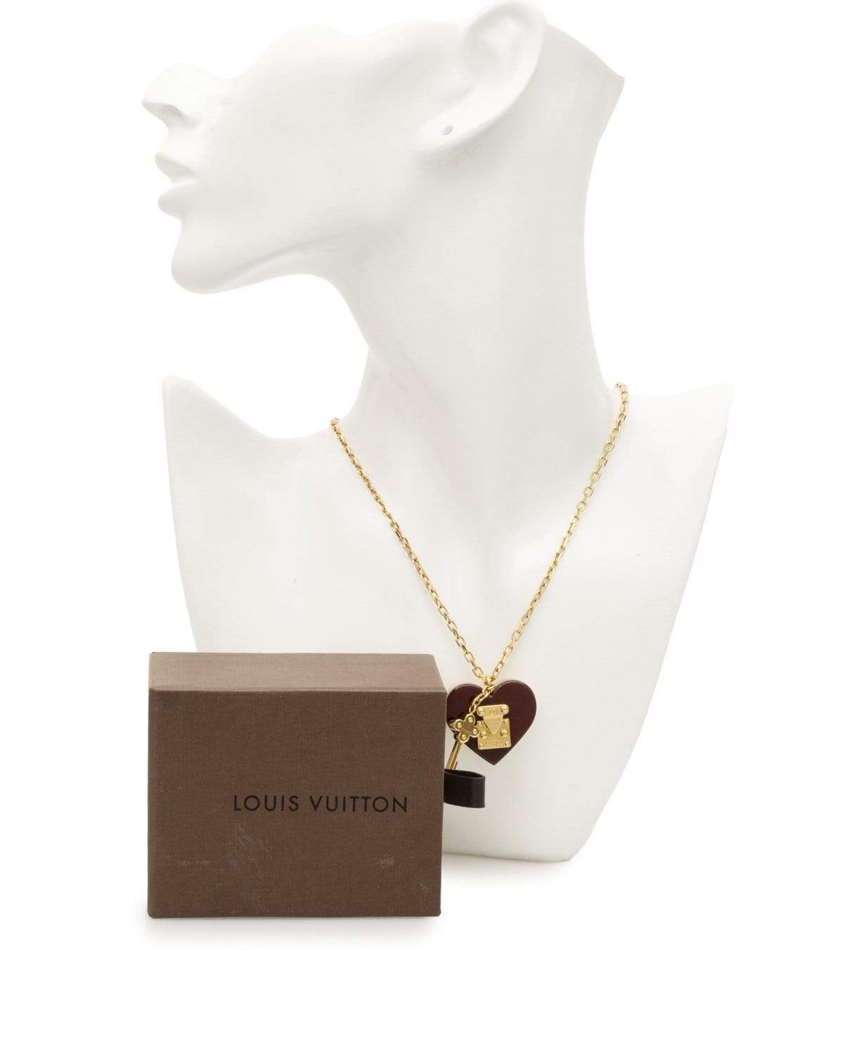 Louis Vuitton LOUIS VUITTON Pandantif Rock Me Necklace Gold Bordeaux  - AWL1637