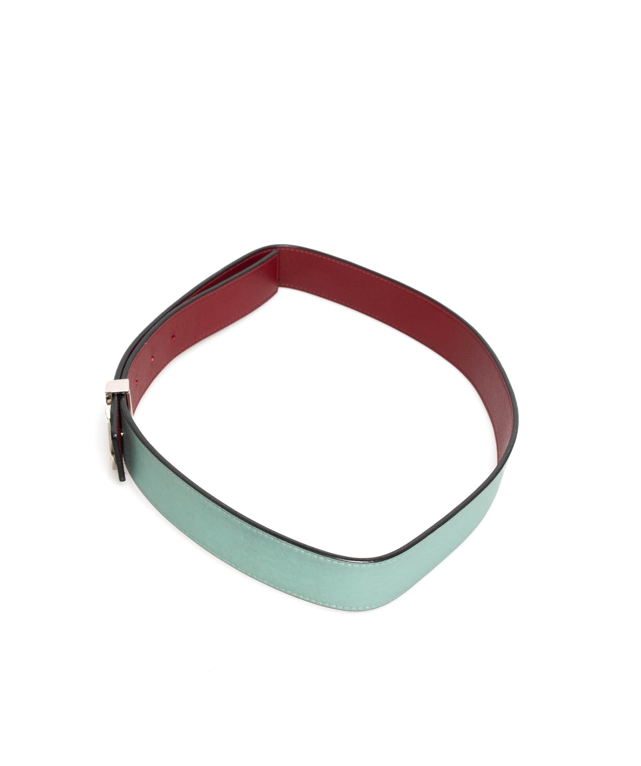 Louis Vuitton Louis Vuitton Reversible Red & Turquoise Belt  - ASL1625