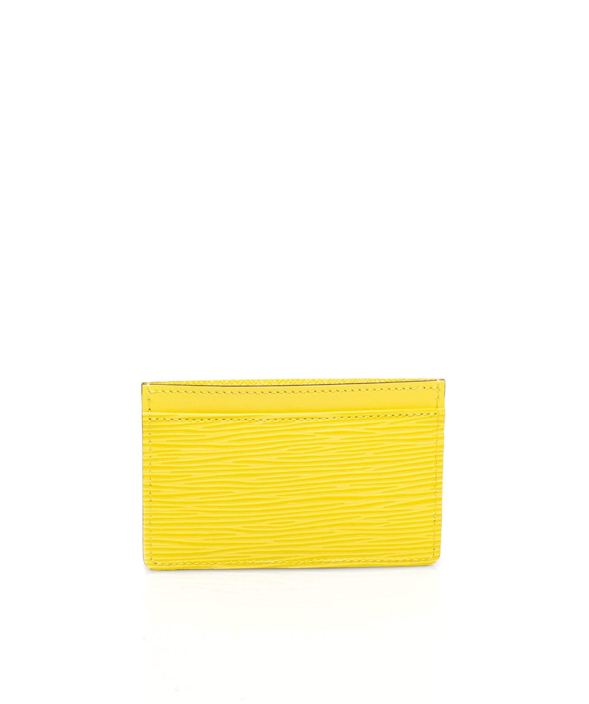 Louis Vuitton Louis Vuitton Yellow Epi Leather Card Holder  - ADL1115