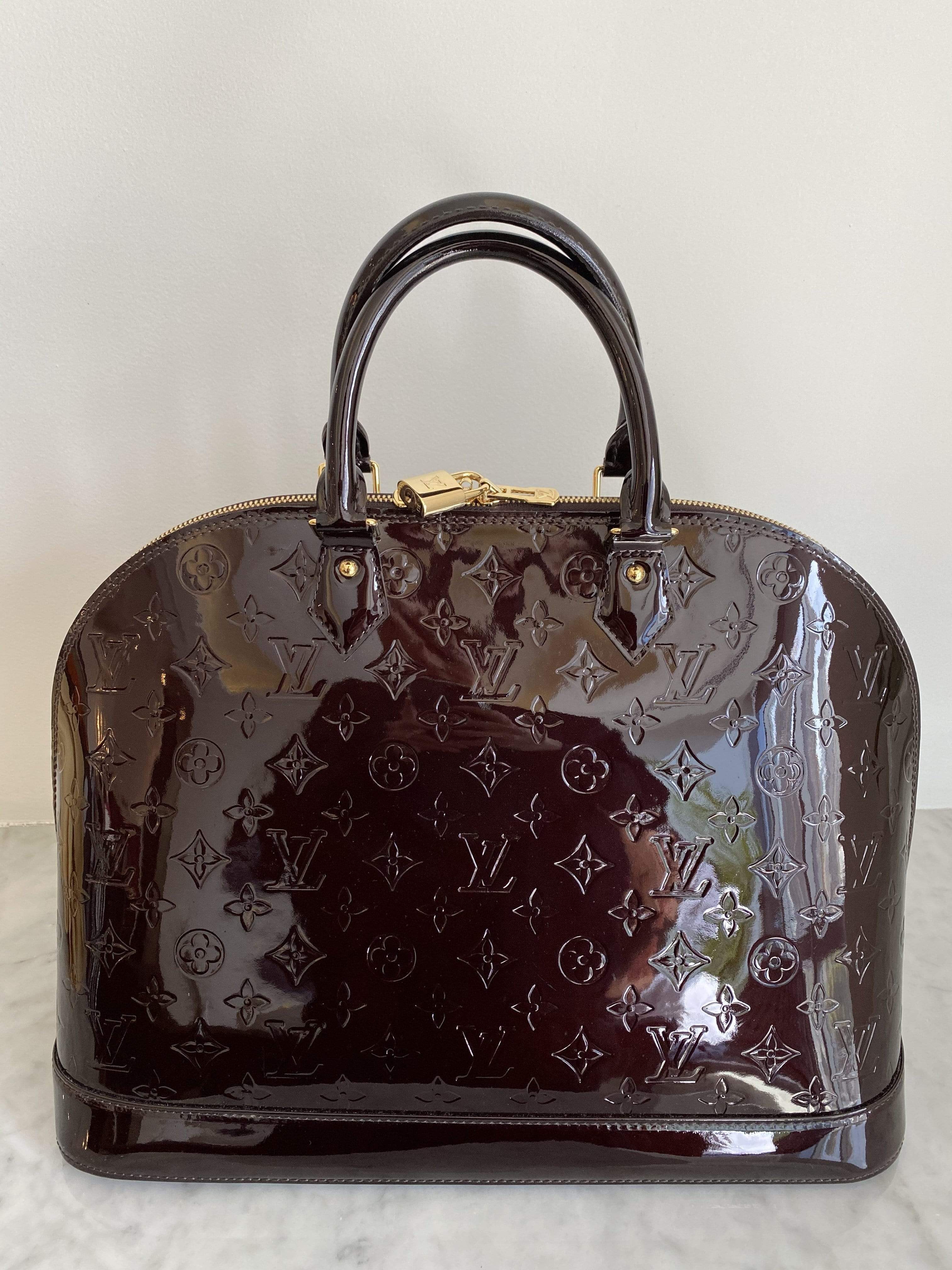 Louis Vuitton Louis Vuitton Alma Amarante Vernis GM