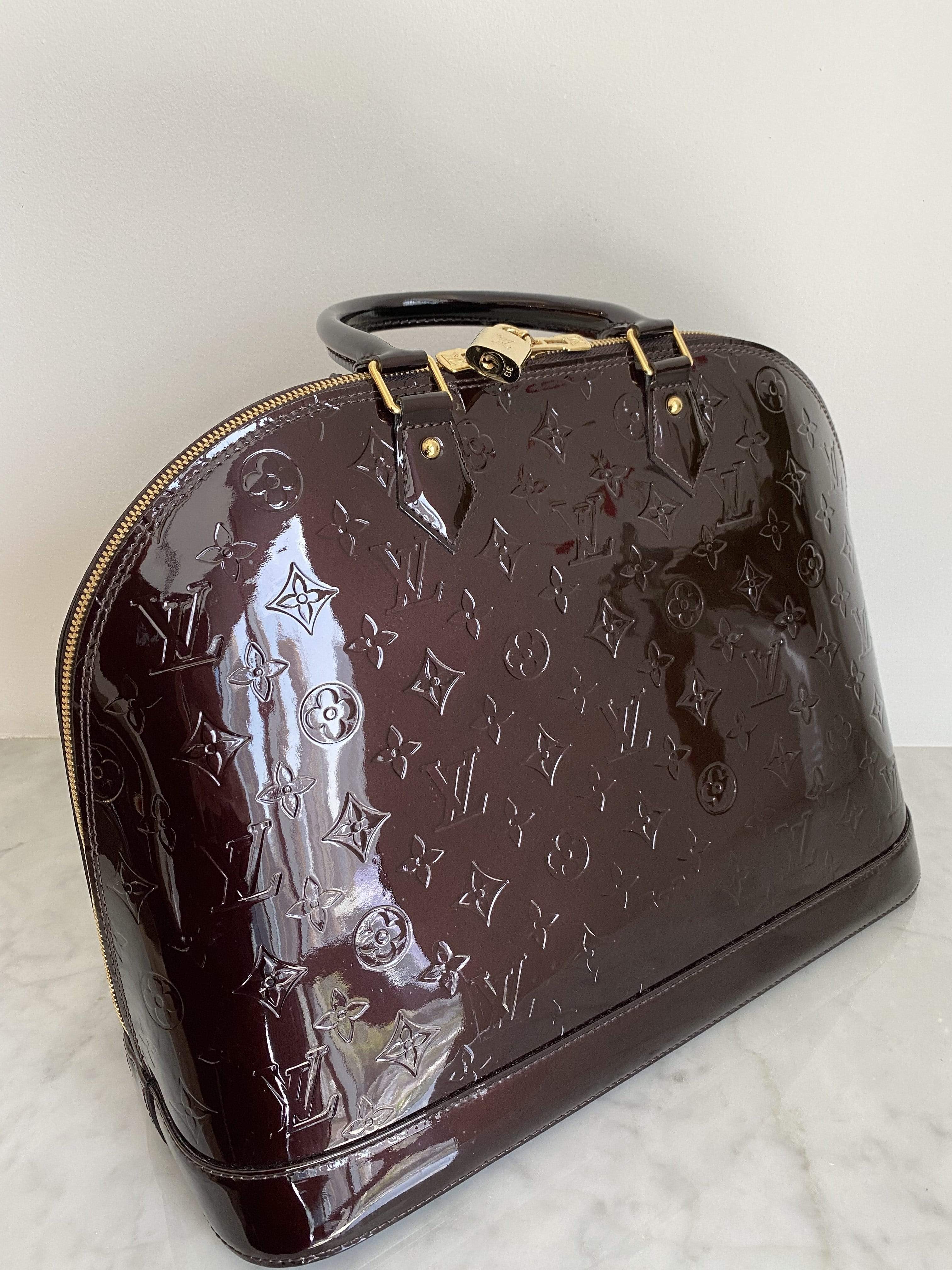 Louis Vuitton Louis Vuitton Alma Amarante Vernis GM