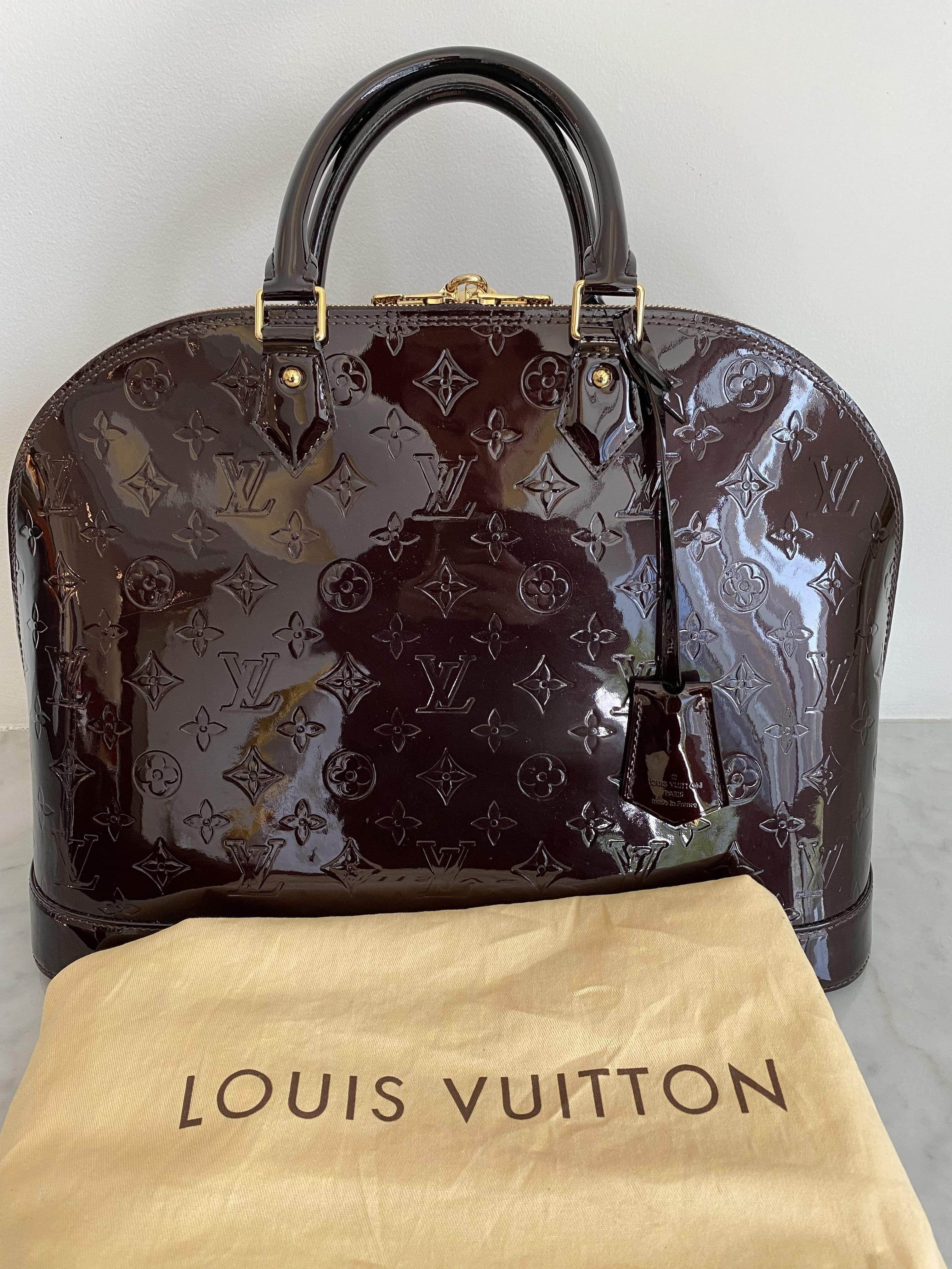 Louis Vuitton Louis Vuitton Alma Amarante Vernis GM