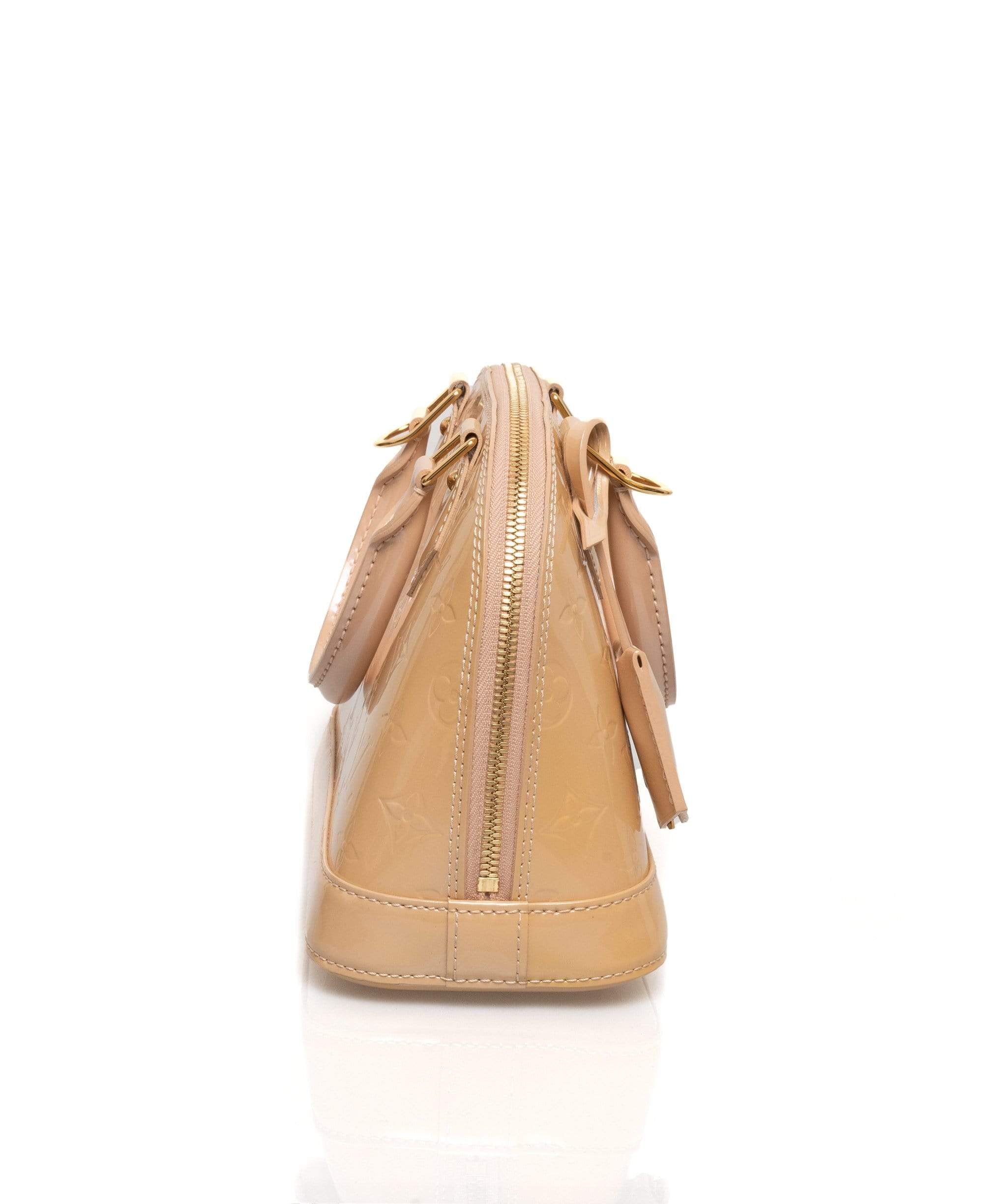 Louis Vuitton Louis Vuitton Beige Vernis Alma BB  Bag - AWL1634