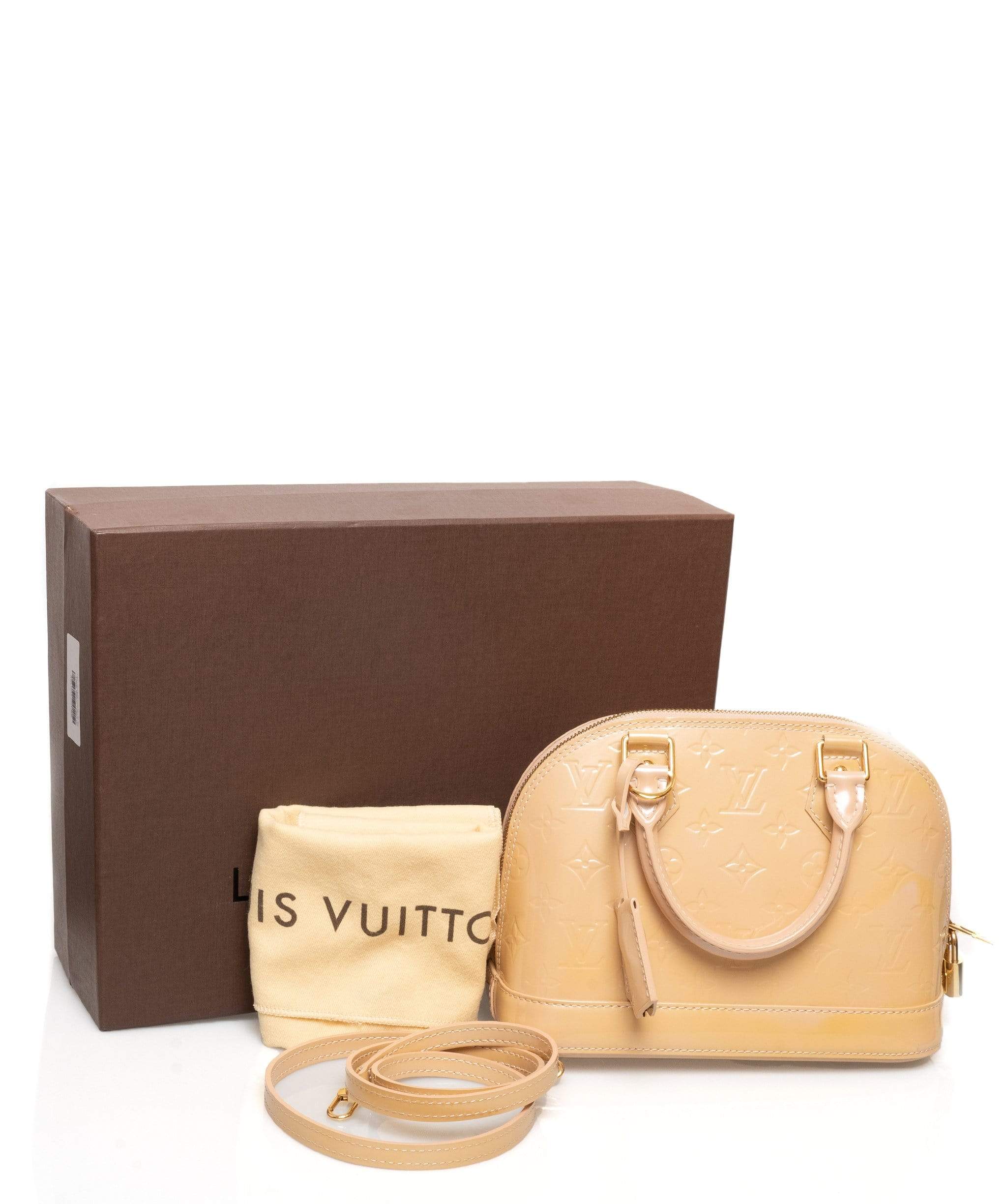 Louis Vuitton Louis Vuitton Beige Vernis Alma BB  Bag - AWL1634