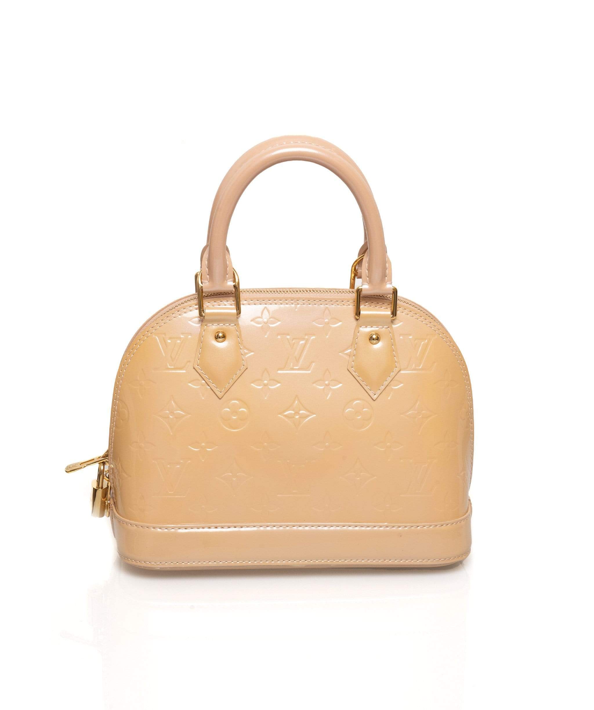 Louis Vuitton Louis Vuitton Beige Vernis Alma BB  Bag - AWL1634