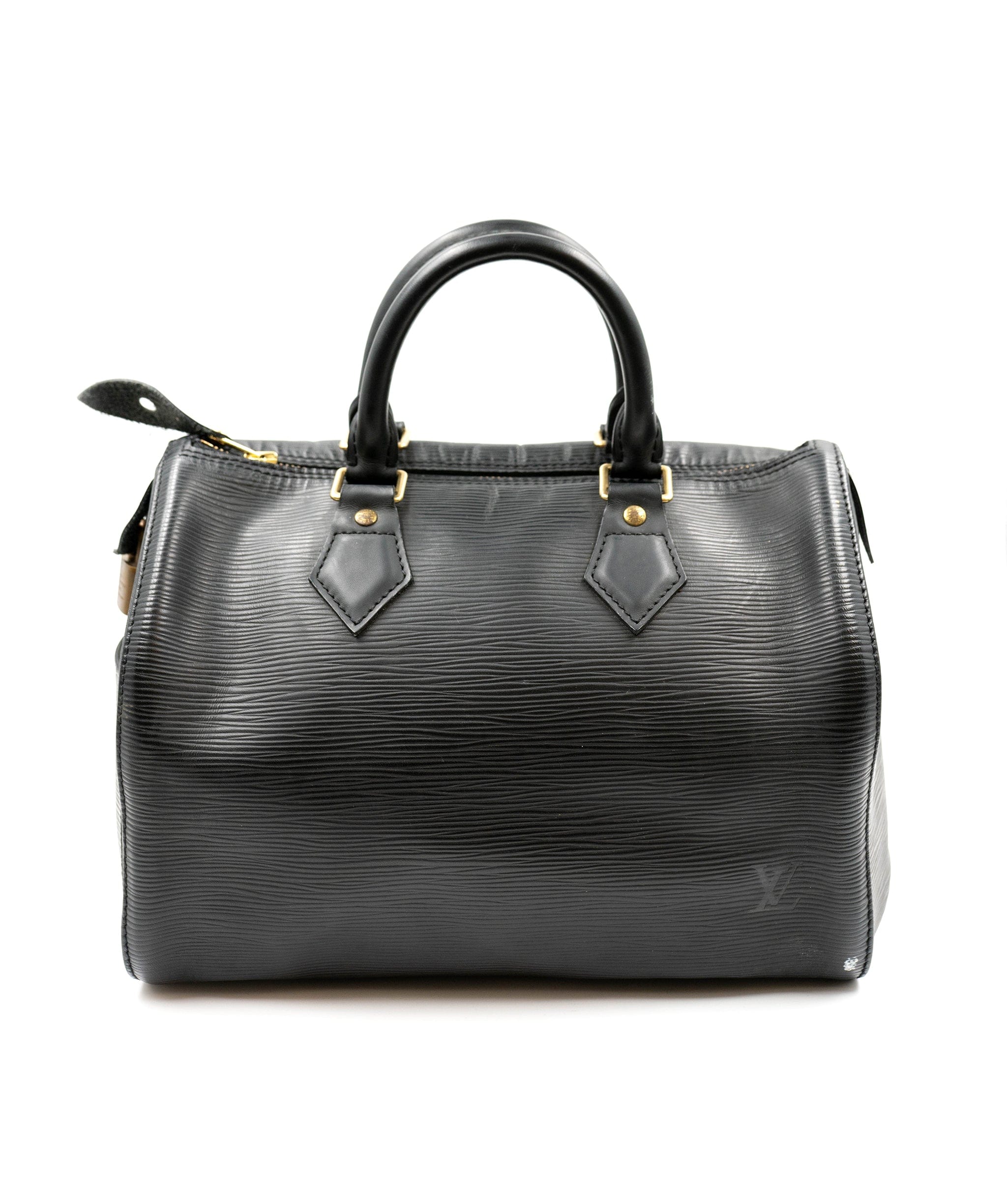 Louis Vuitton Louis Vuitton Black Epi Leather Speedy 25 Bag - AGL1468