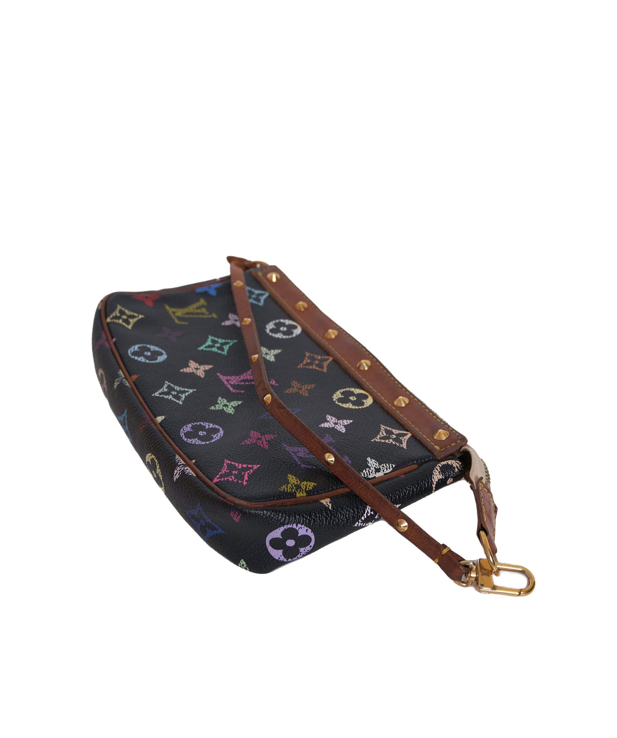 Louis Vuitton Louis Vuitton Black Murakami Pochette Bag AGC1013