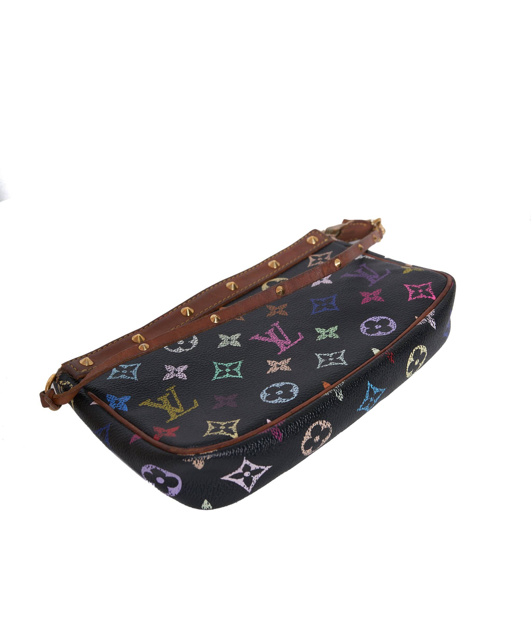 Louis Vuitton Louis Vuitton Black Murakami Pochette Bag AGC1013