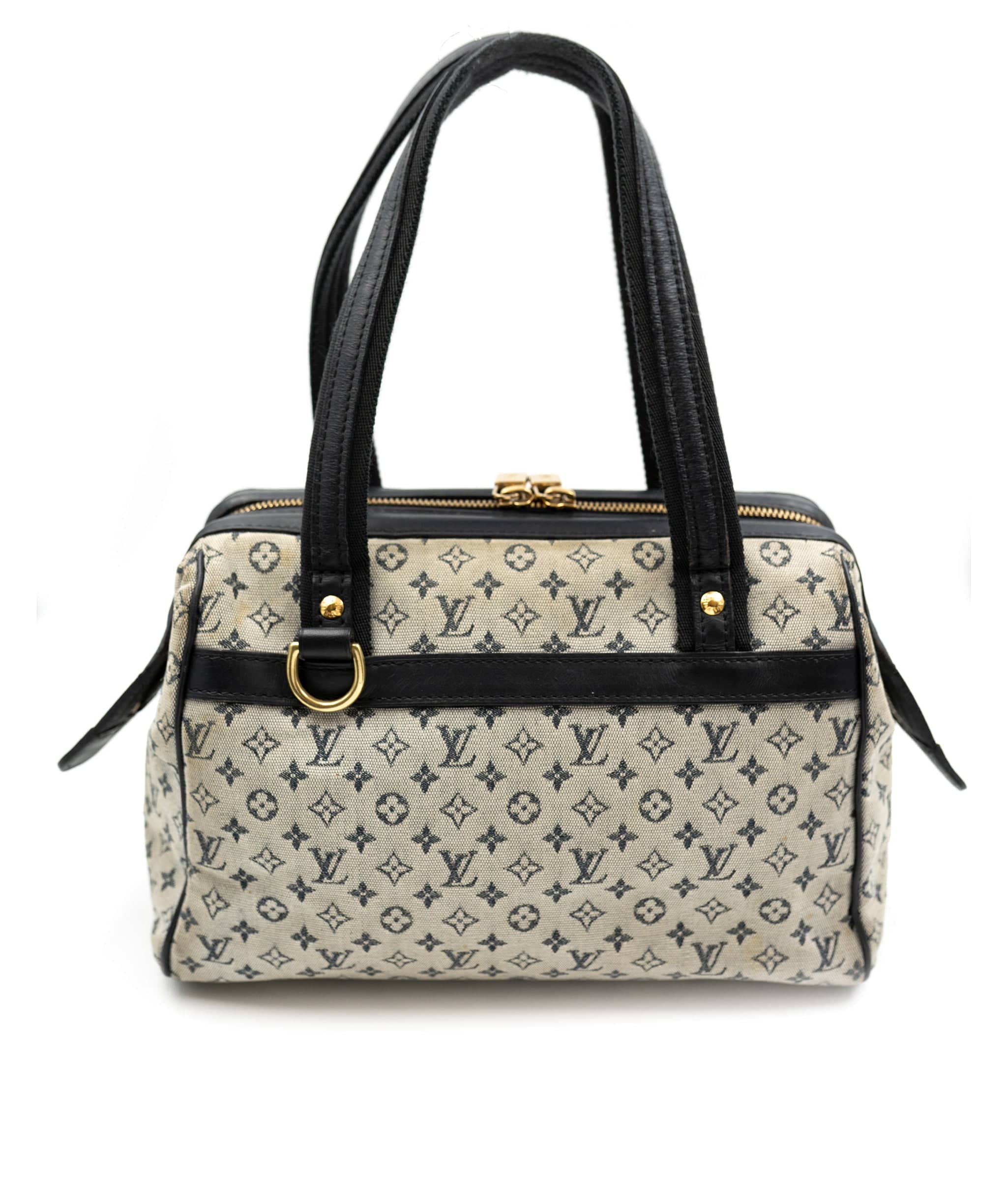 Louis Vuitton Louis Vuitton Blue Monogram Mini Lin Canvas Josephine PM Bag RJL1380