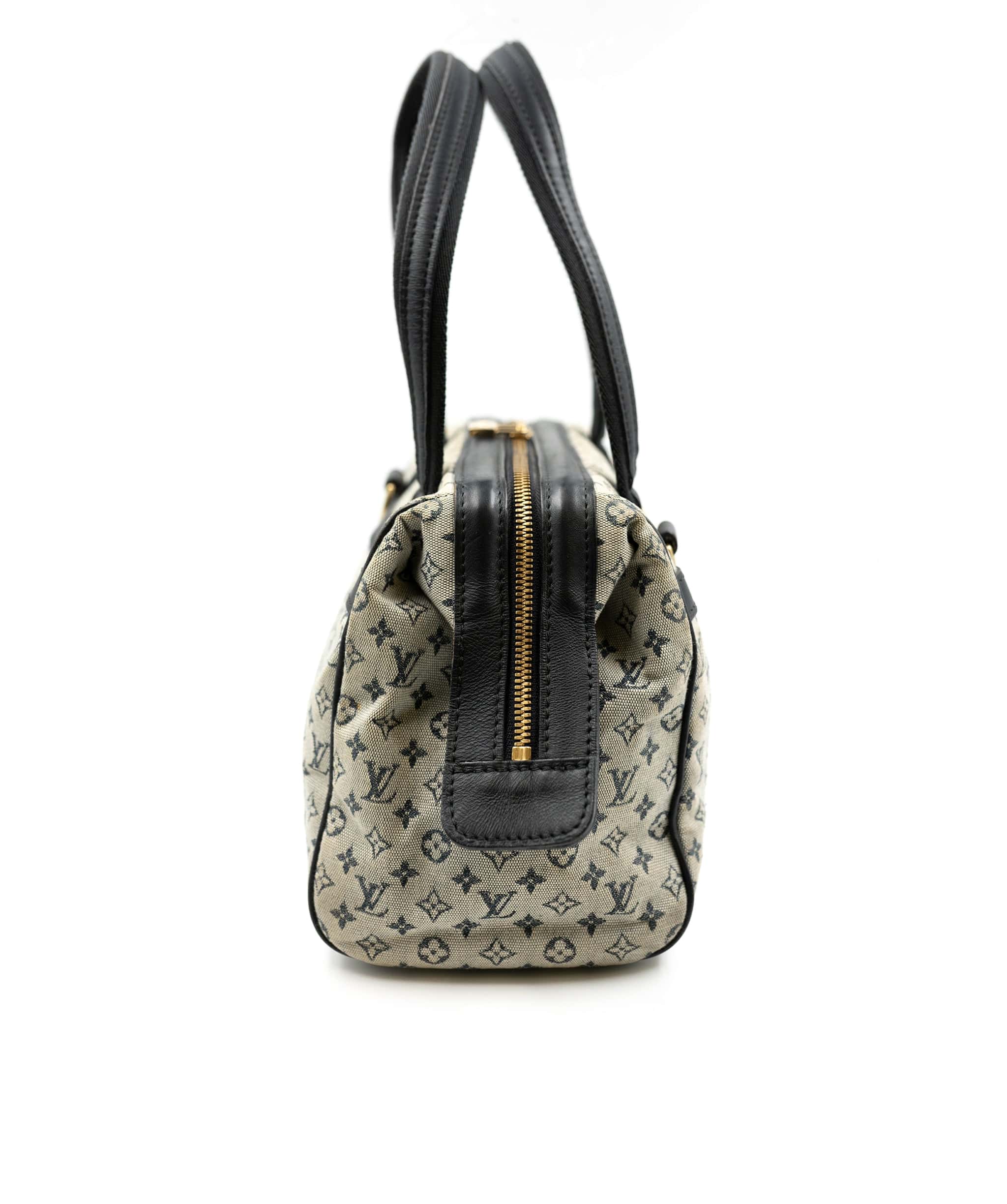 Louis Vuitton Louis Vuitton Blue Monogram Mini Lin Canvas Josephine PM Bag RJL1380