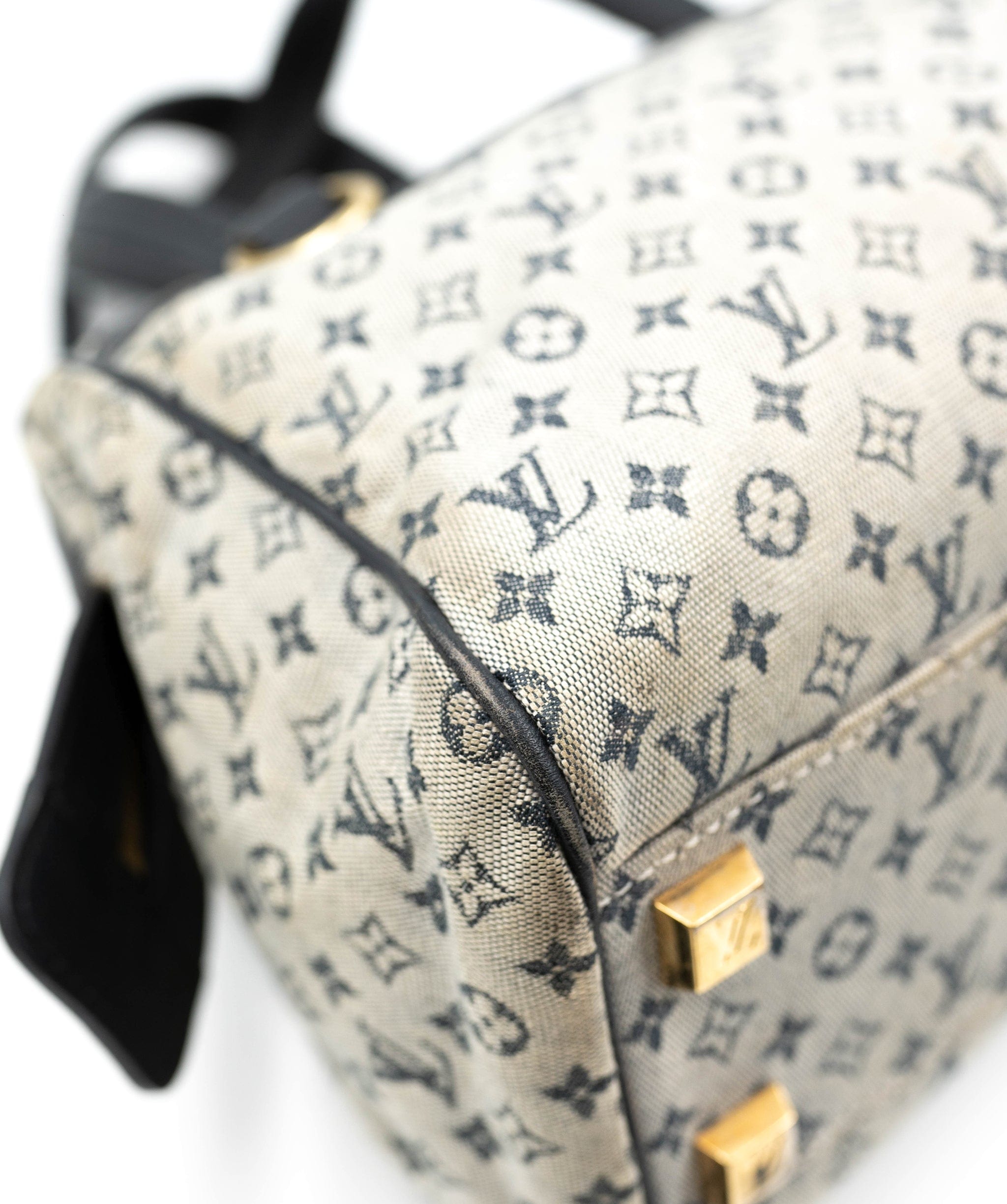 Louis Vuitton Louis Vuitton Blue Monogram Mini Lin Canvas Josephine PM Bag RJL1380