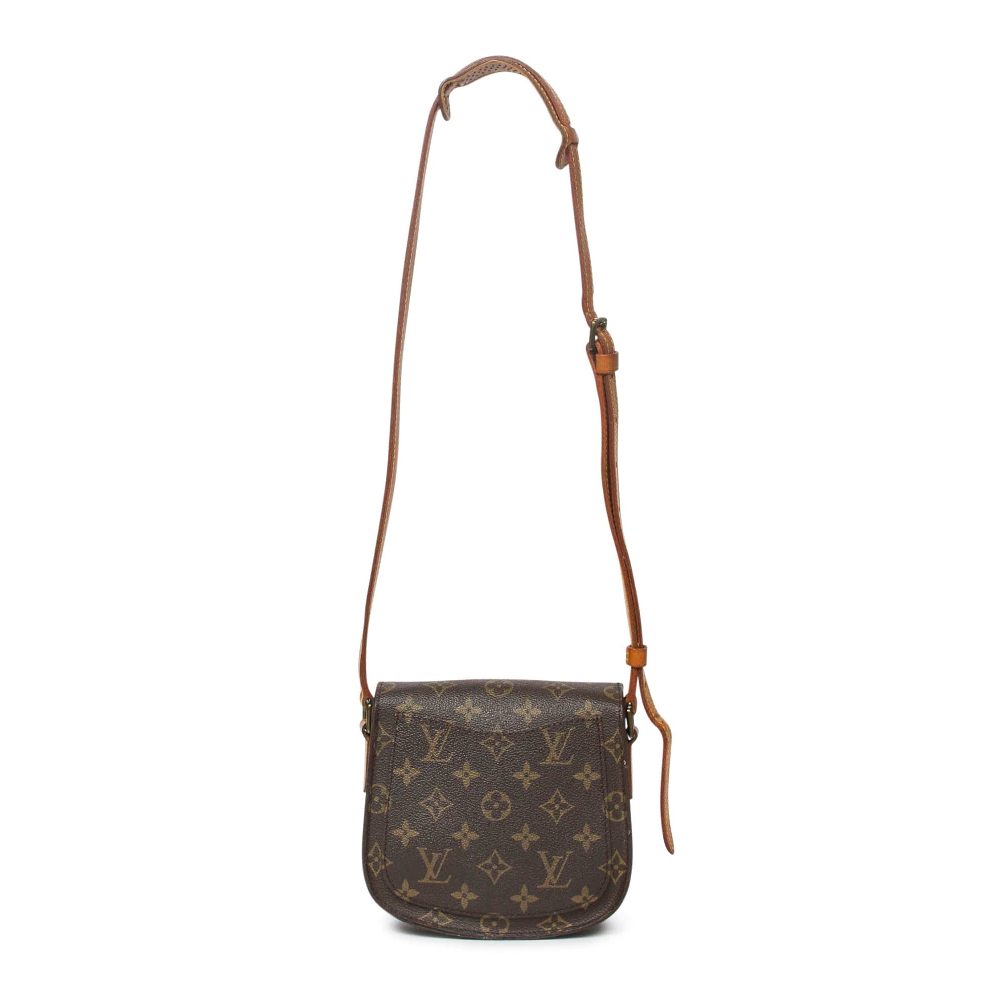 Louis Vuitton Louis Vuitton Cartouchiere PM Brown Coated Canvas Shoulder Bag - AWL2375