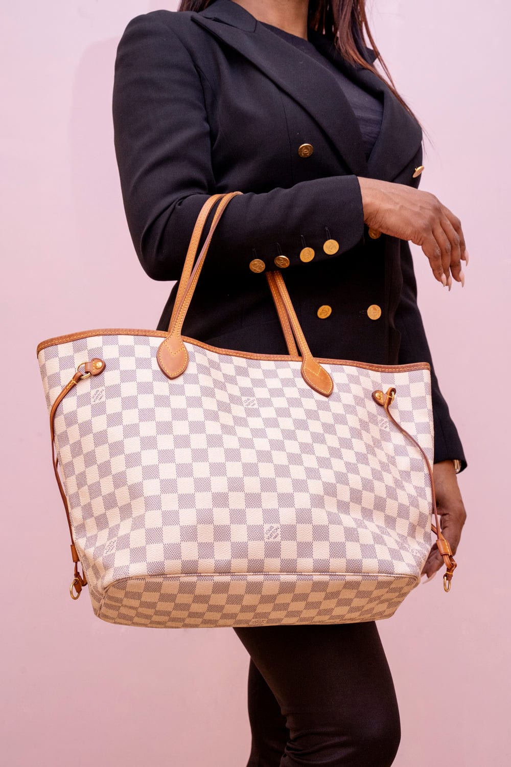 Louis Vuitton Louis Vuitton Damier Azur Neverfull MM - ARL1013