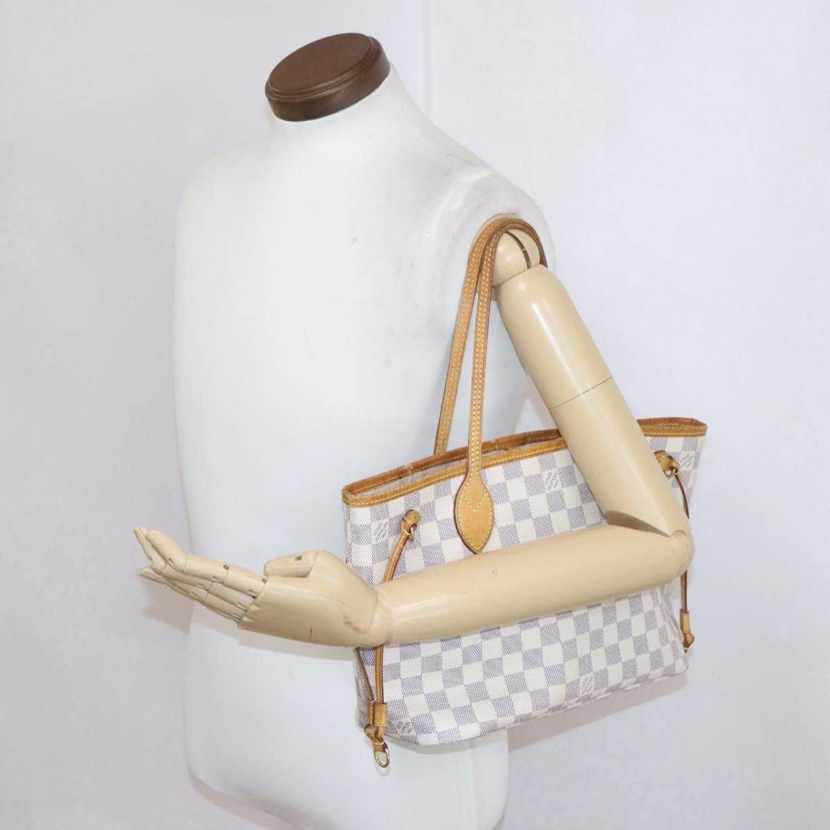 Louis Vuitton LOUIS VUITTON Damier Azur Neverfull PM Tote Bag VI1191