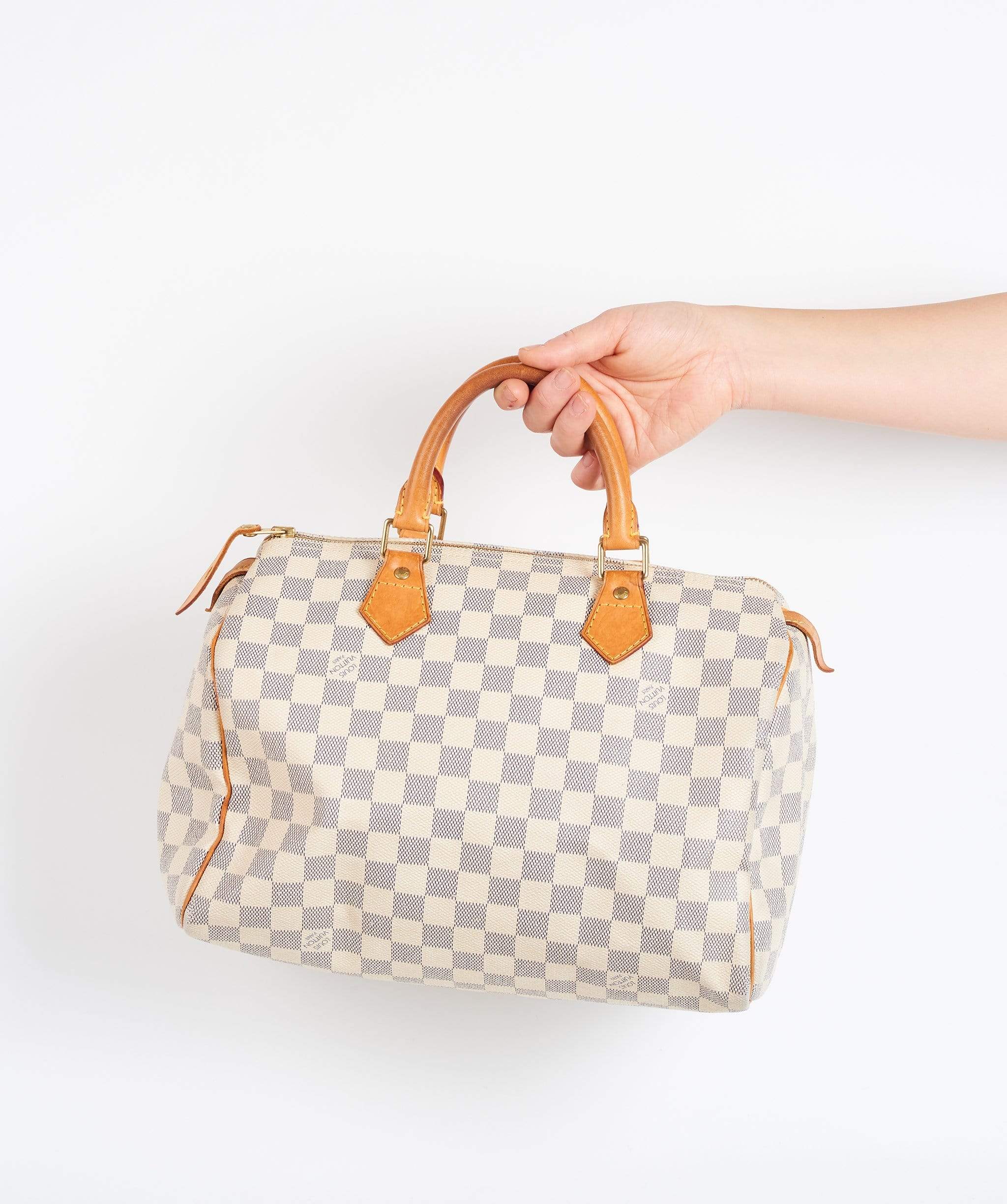 Louis Vuitton LOUIS VUITTON Damier Azur Speedy 30 Hand Bag LV DU2029