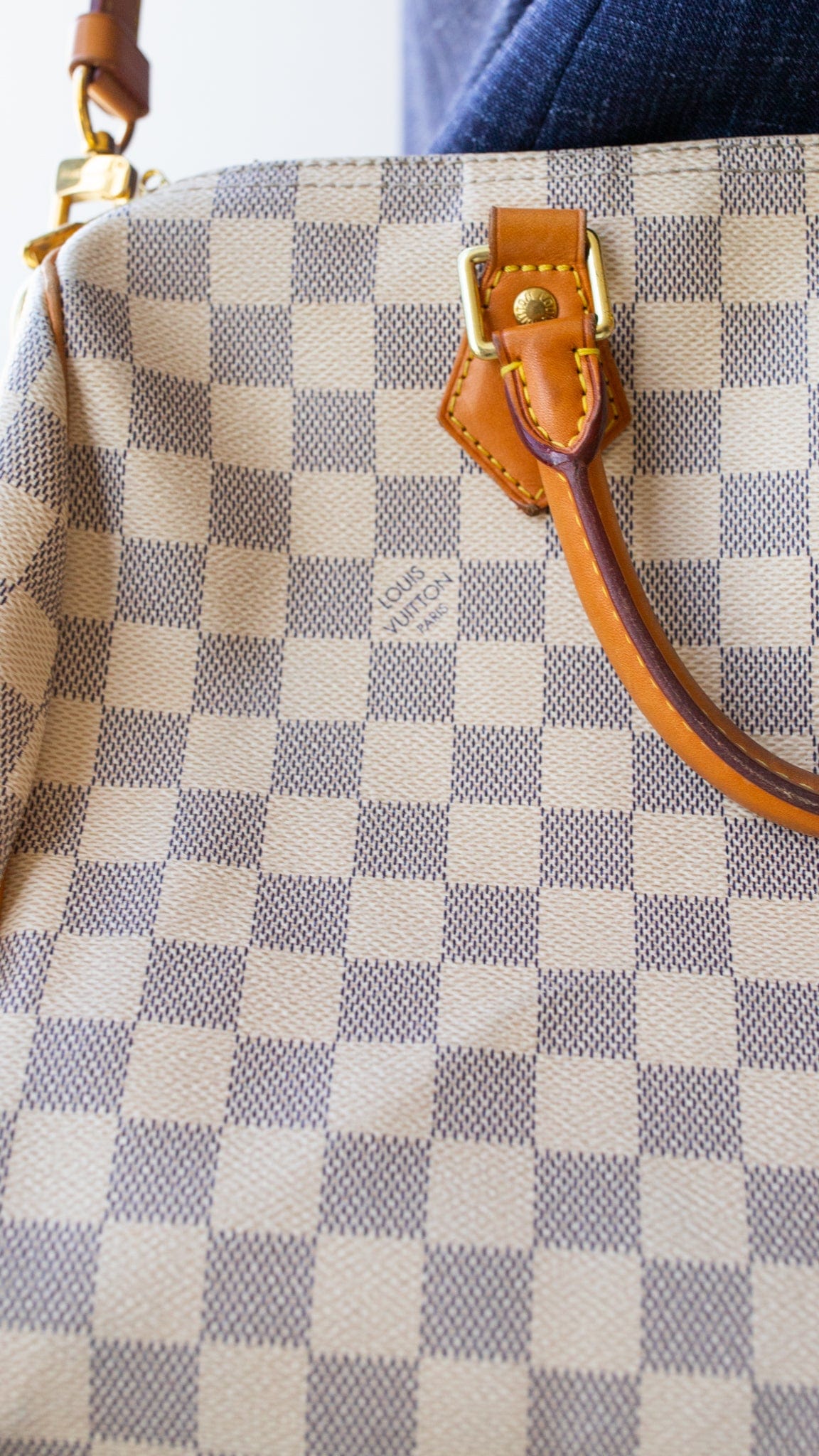 Louis Vuitton Louis Vuitton Damier Azur Speedy Bandouliere 25 N41374 RJL1578