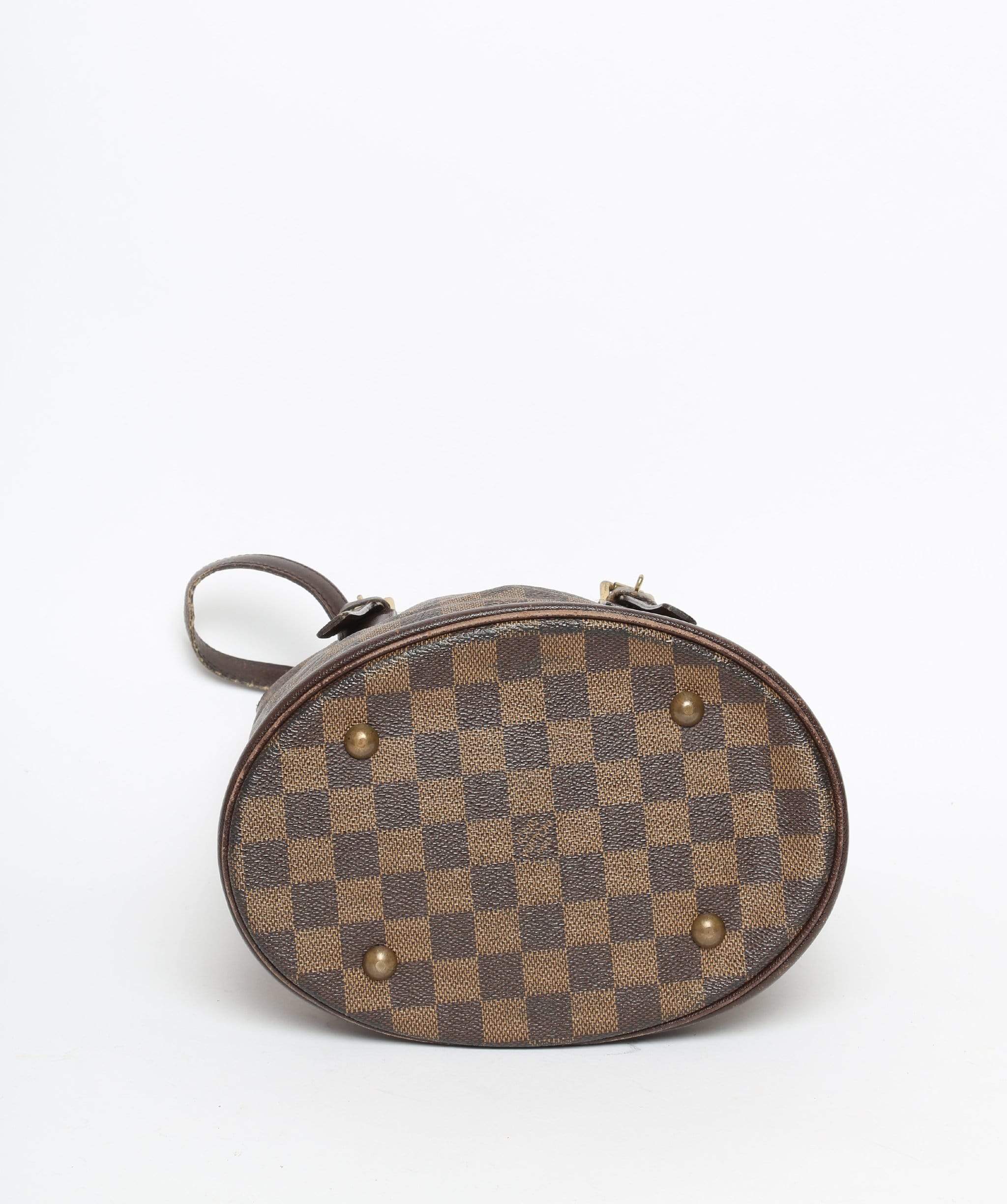 Louis Vuitton LOUIS VUITTON Damier Ebene Marais Bucket Shoulder Bag PM AR0938