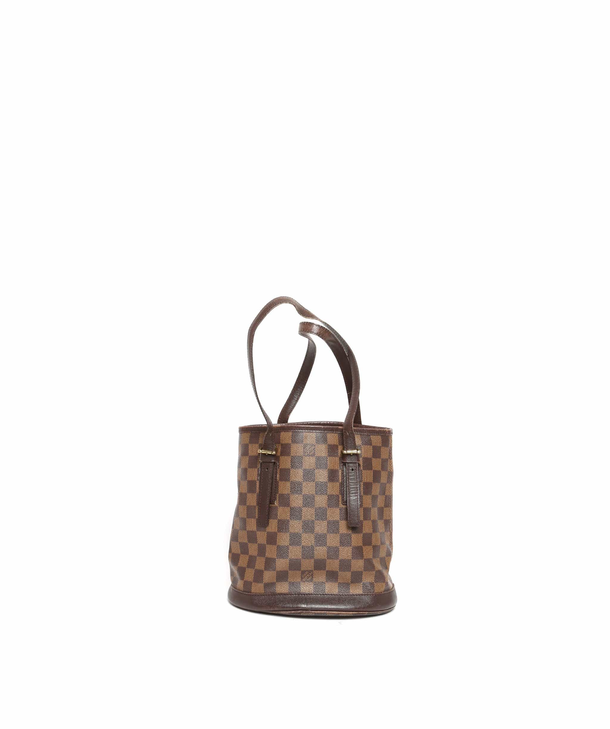 Louis Vuitton LOUIS VUITTON Damier Ebene Marais Bucket Shoulder Bag PM AR0938