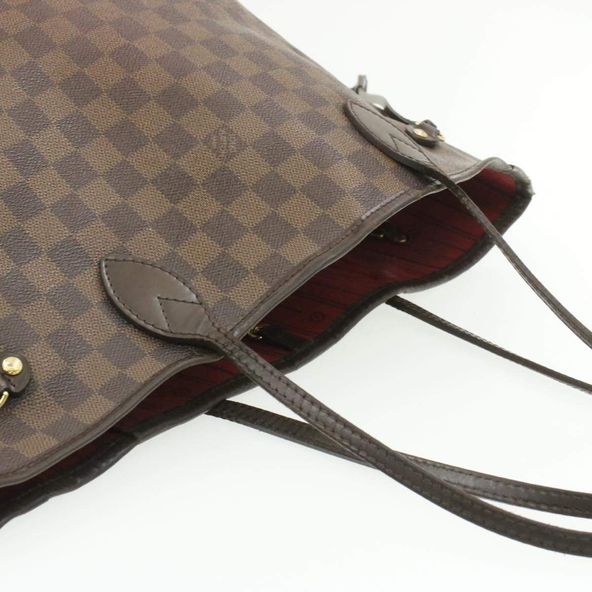 Louis Vuitton LOUIS VUITTON Damier Ebene Neverfull MM Tote Bag LV AR1151