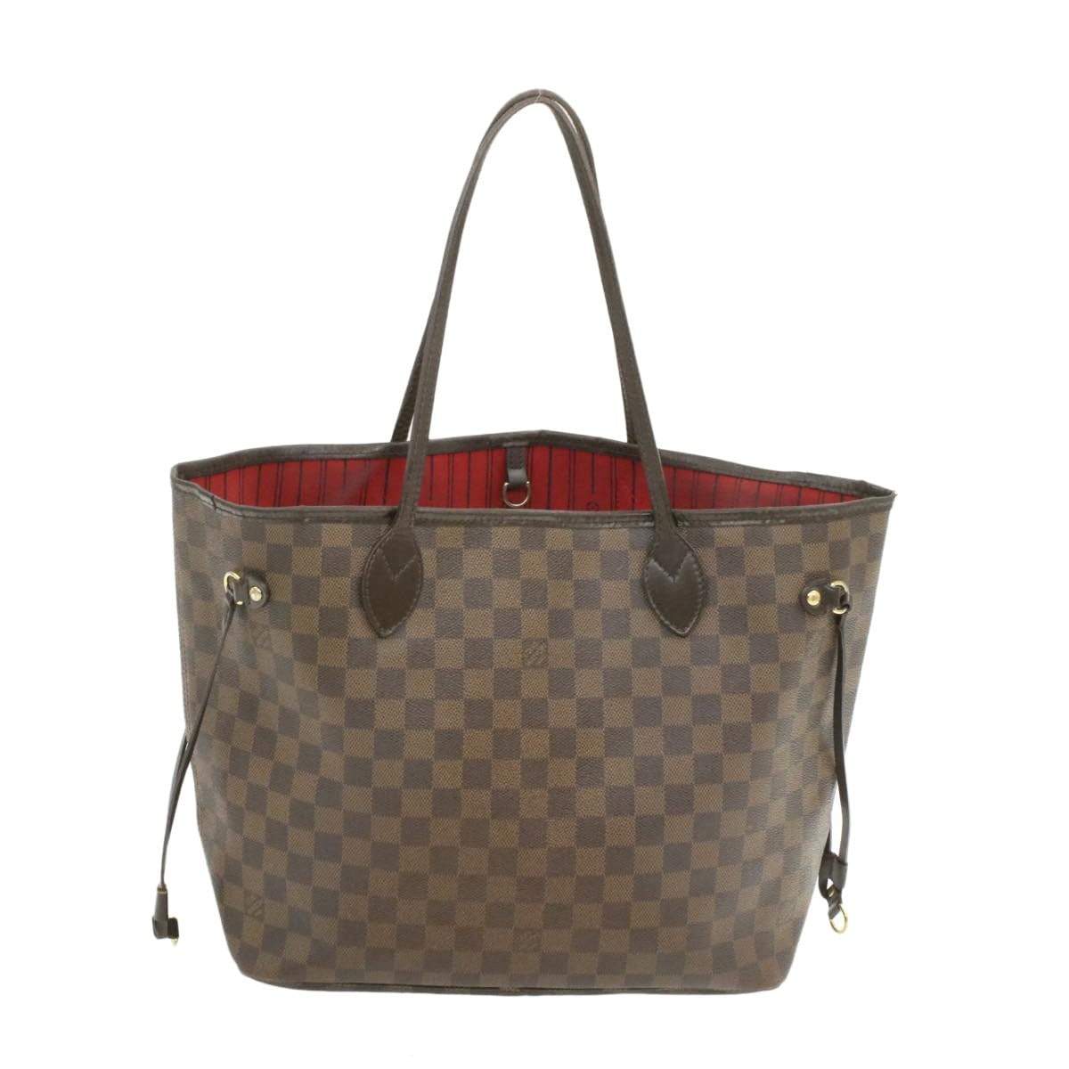 Louis Vuitton LOUIS VUITTON Damier Ebene Neverfull MM Tote Bag LV AR1151