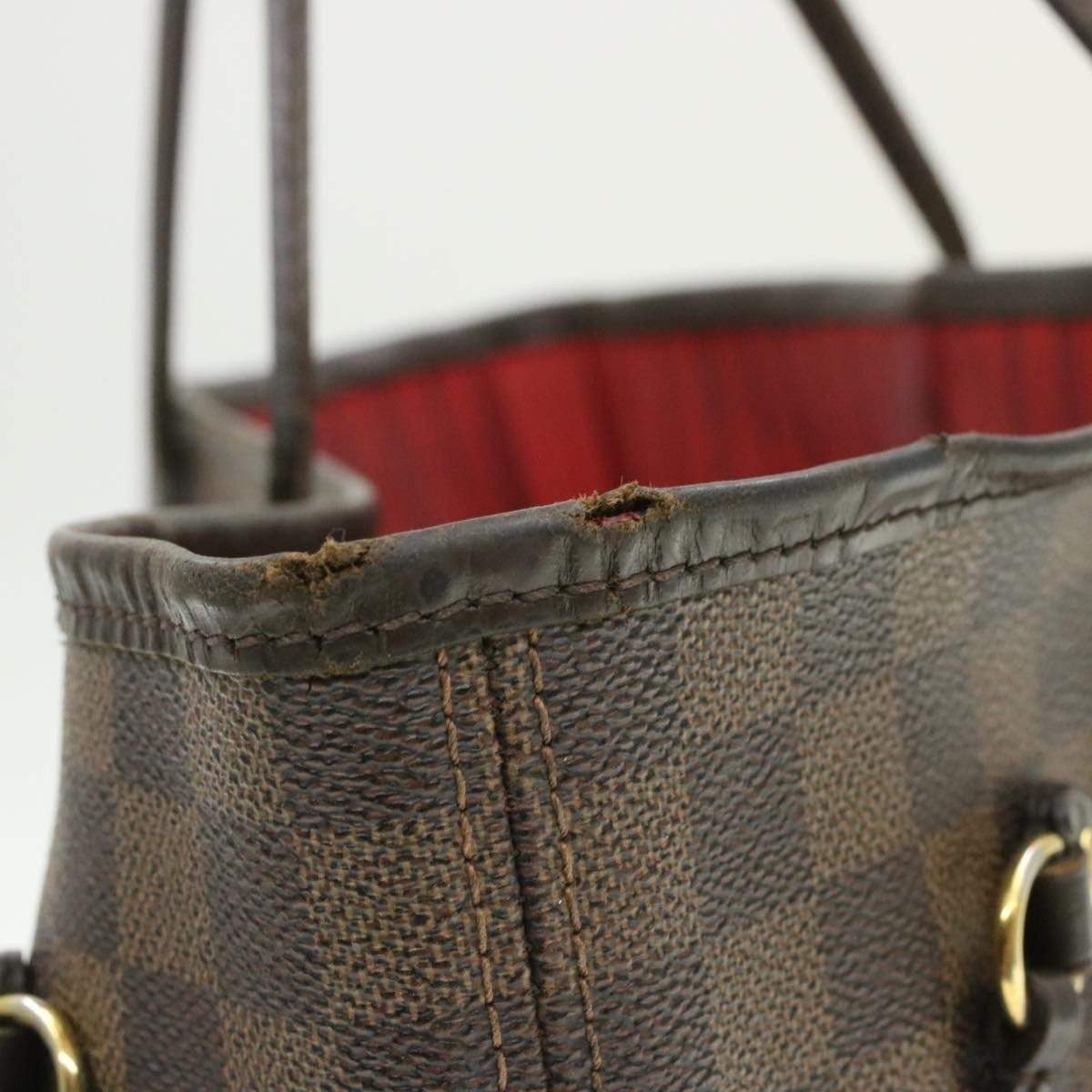 Louis Vuitton LOUIS VUITTON Damier Ebene Neverfull MM Tote Bag LV AR1151