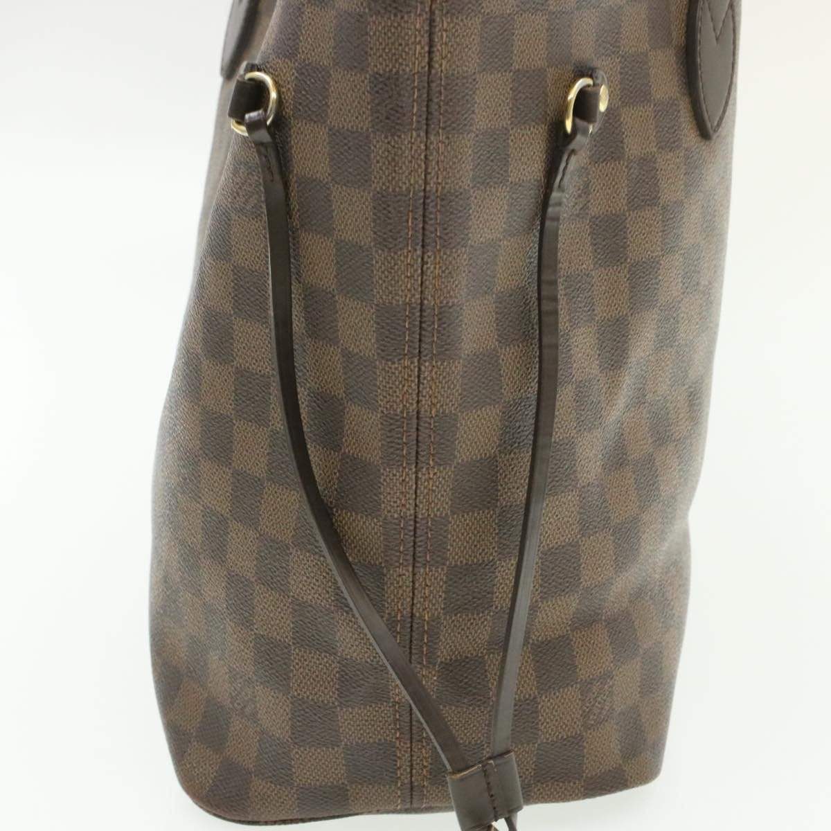 Louis Vuitton LOUIS VUITTON Damier Ebene Neverfull MM Tote Bag LV AR1151