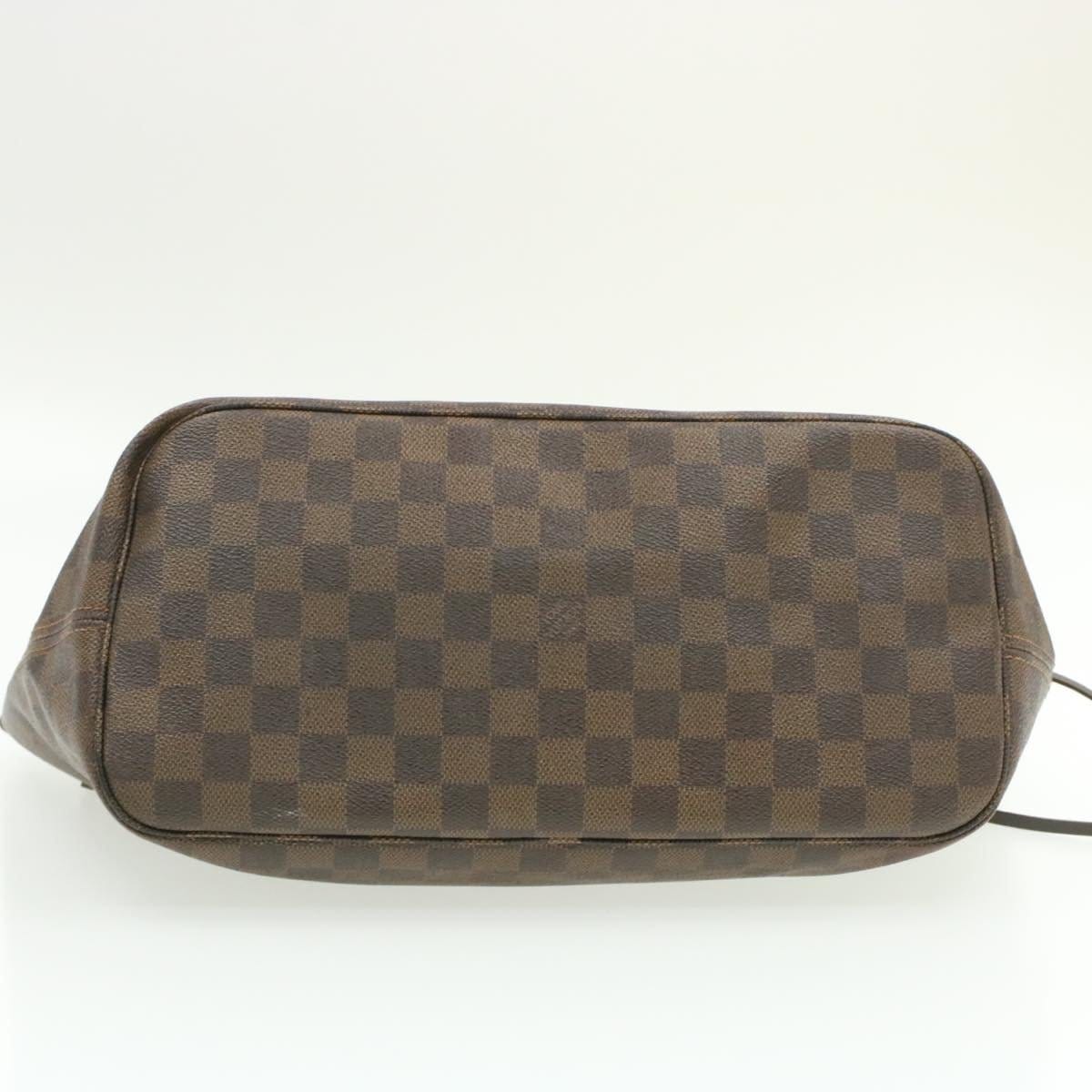 Louis Vuitton LOUIS VUITTON Damier Ebene Neverfull MM Tote Bag LV AR1151