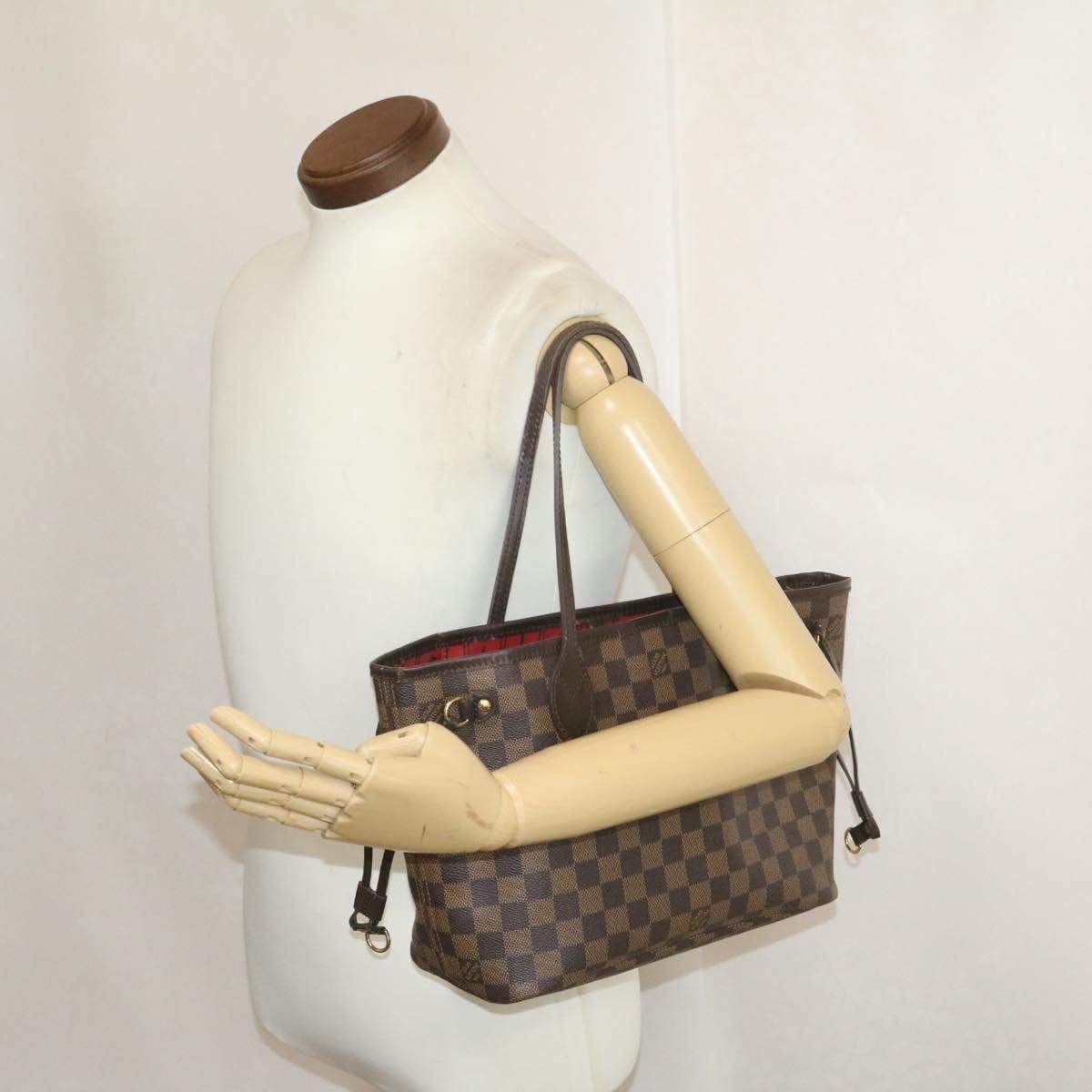 Louis Vuitton LOUIS VUITTON Damier Ebene Neverfull PM Tote Bag MB2131