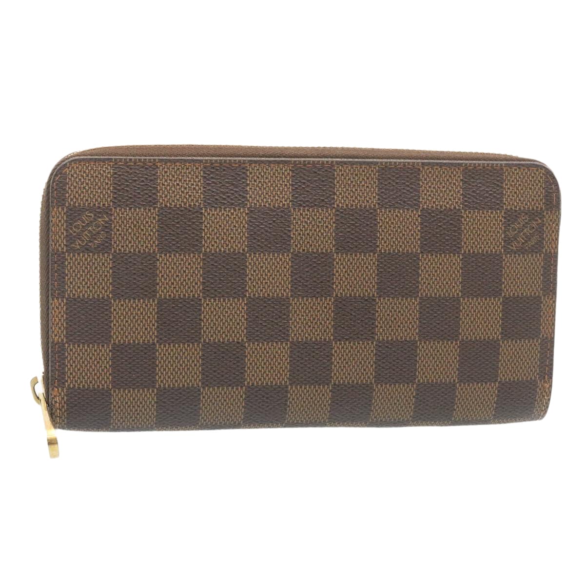 Louis Vuitton LOUIS VUITTON Damier Ebene Zippy Wallet Long Wallet N41661 LV Auth pt155 - AWL2684