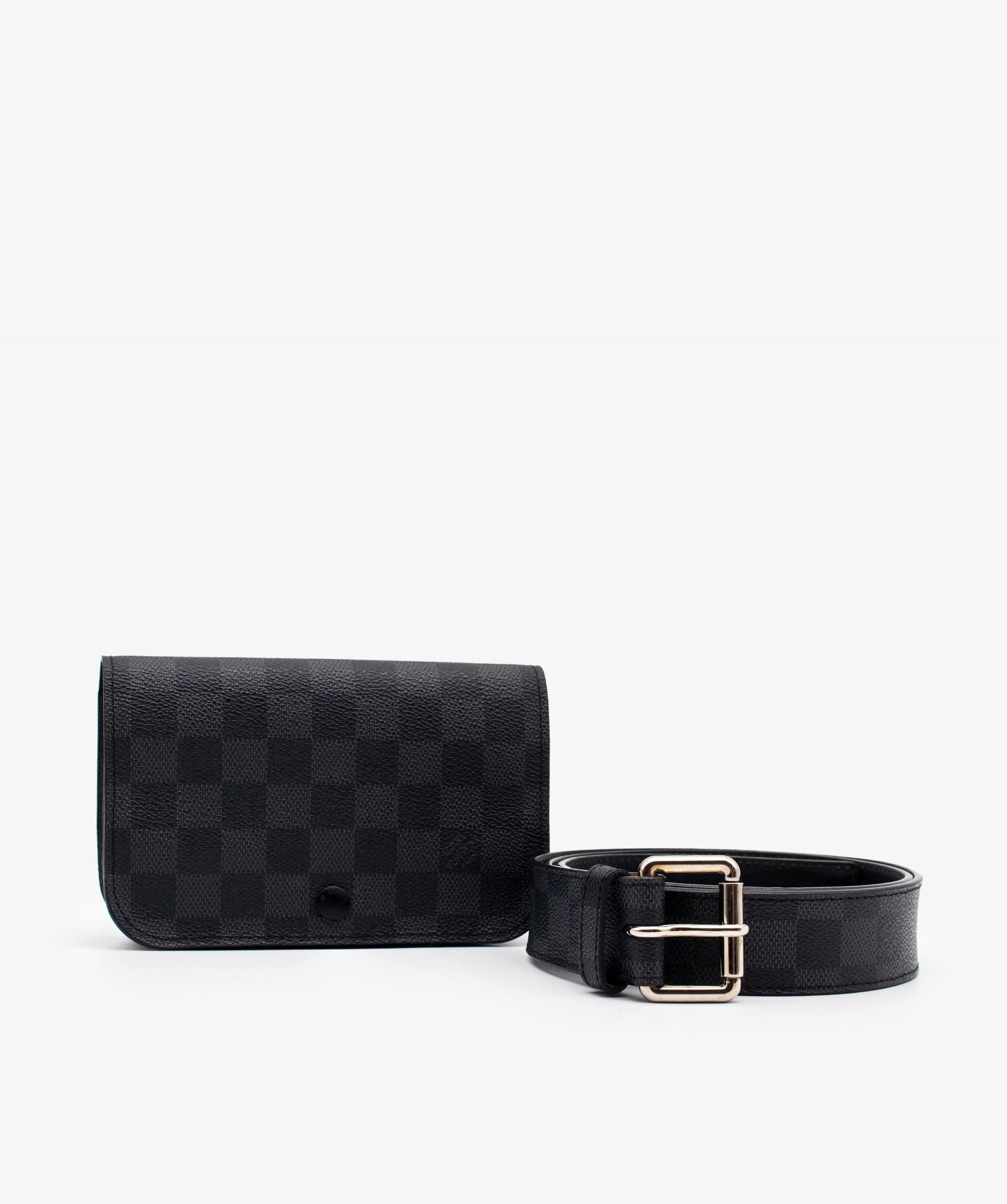 Louis Vuitton Louis Vuitton Damier Graphite Ceinture Pochette Homme