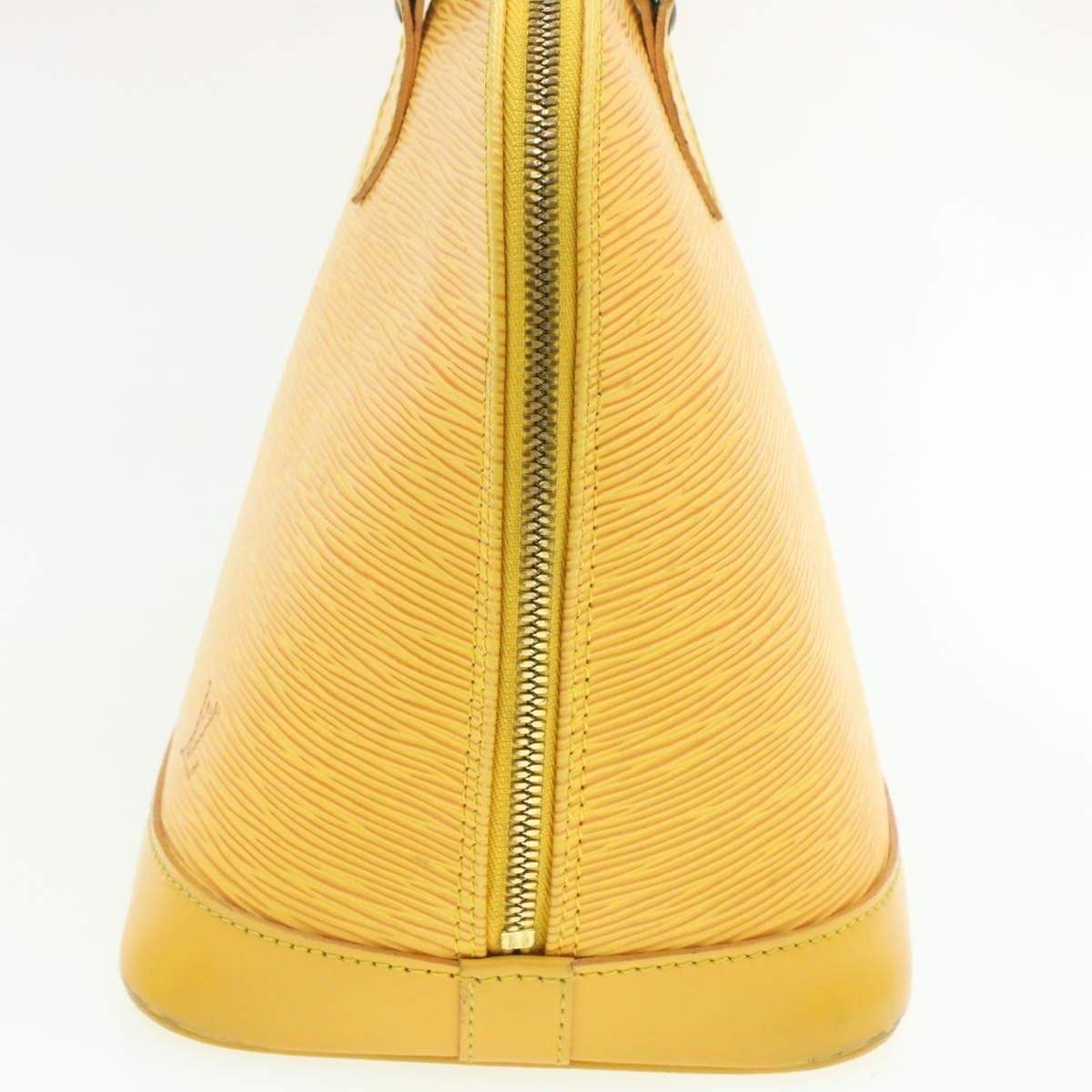 Louis Vuitton LOUIS VUITTON Epi Alma Hand Bag Yellow