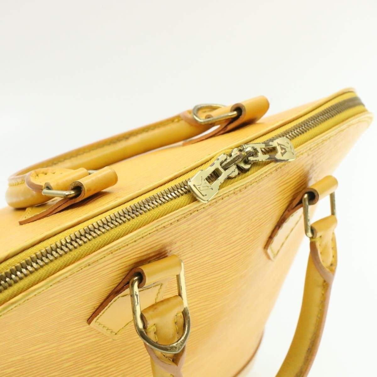 Louis Vuitton LOUIS VUITTON Epi Alma Hand Bag Yellow