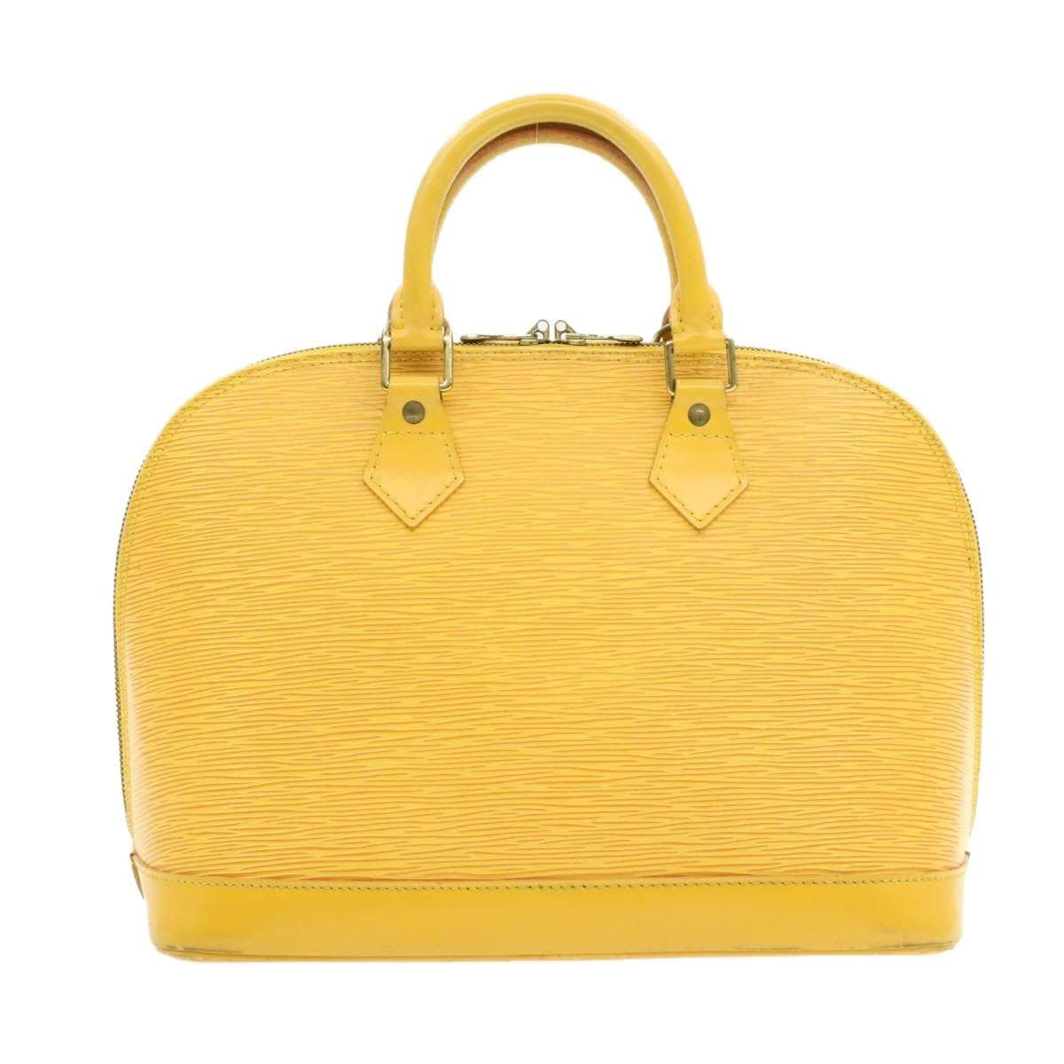 Louis Vuitton LOUIS VUITTON Epi Alma Hand Bag Yellow