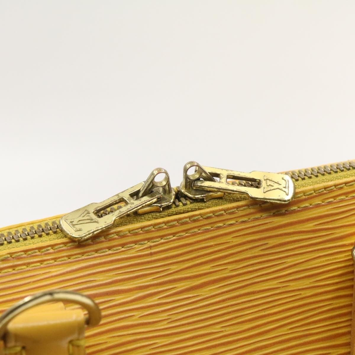 Louis Vuitton LOUIS VUITTON Epi Alma Hand Bag Yellow MI0197