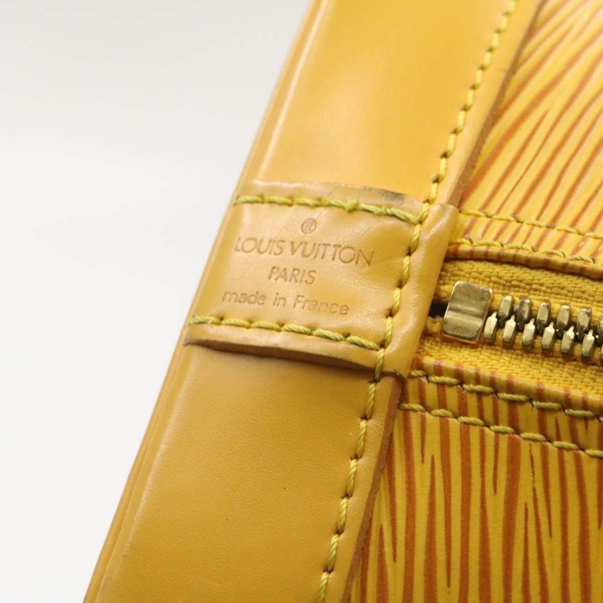 Louis Vuitton LOUIS VUITTON Epi Alma Hand Bag Yellow MI0197