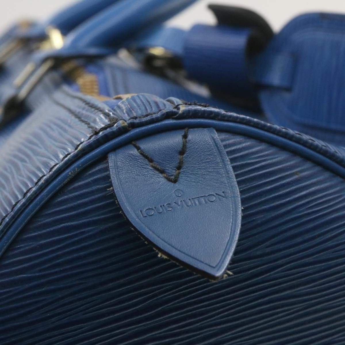 Louis Vuitton LOUIS VUITTON Epi Keepall 50 Boston Bag Blue VI0990