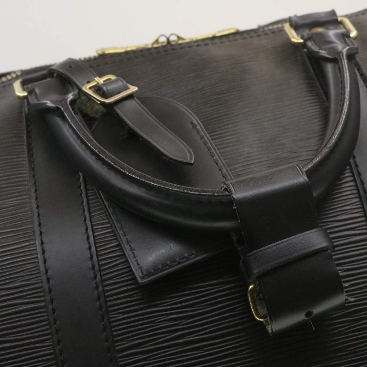 Louis Vuitton Louis Vuitton Epi Keepall 55 Boston Bag Black