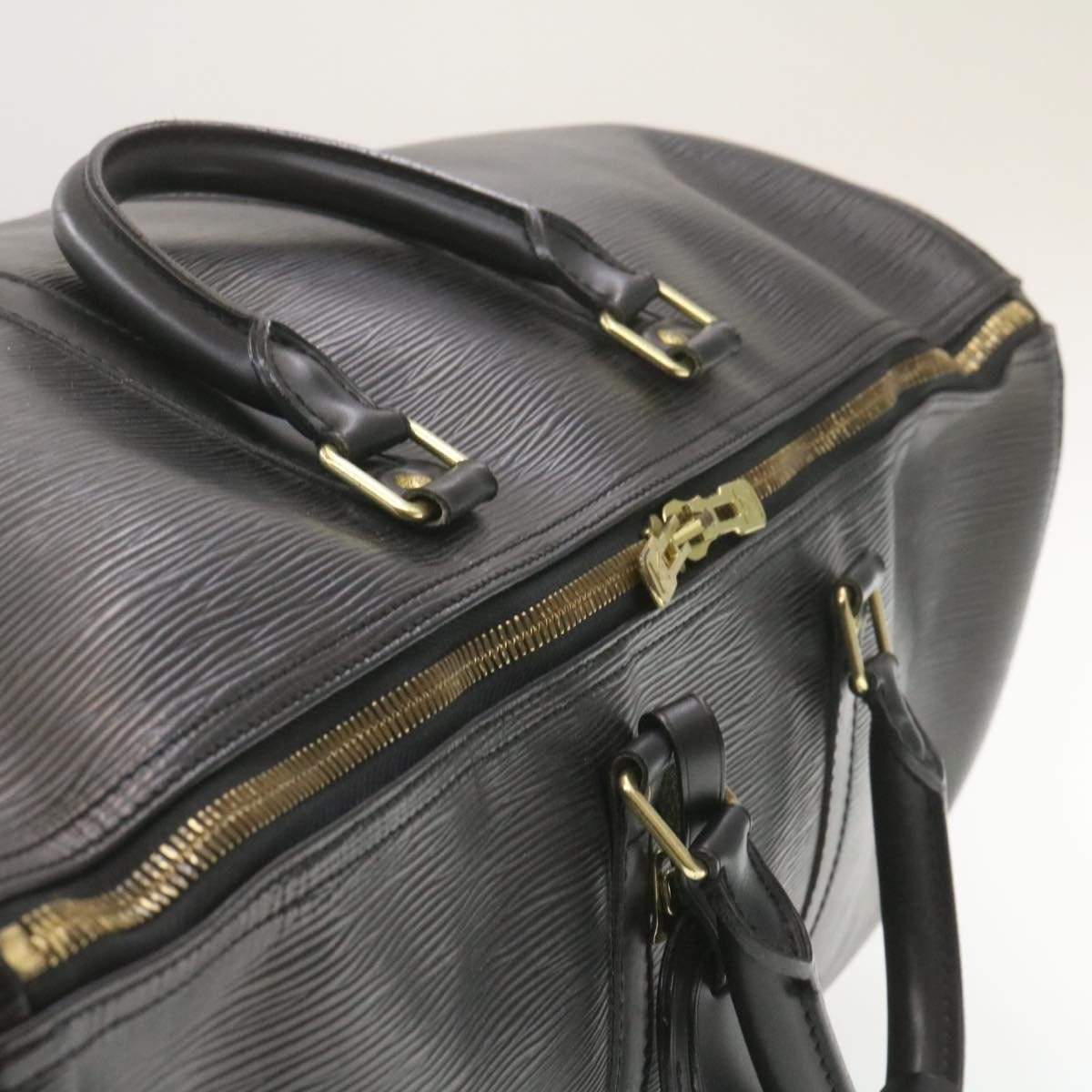 Louis Vuitton Louis Vuitton Epi Keepall 55 Boston Bag Black