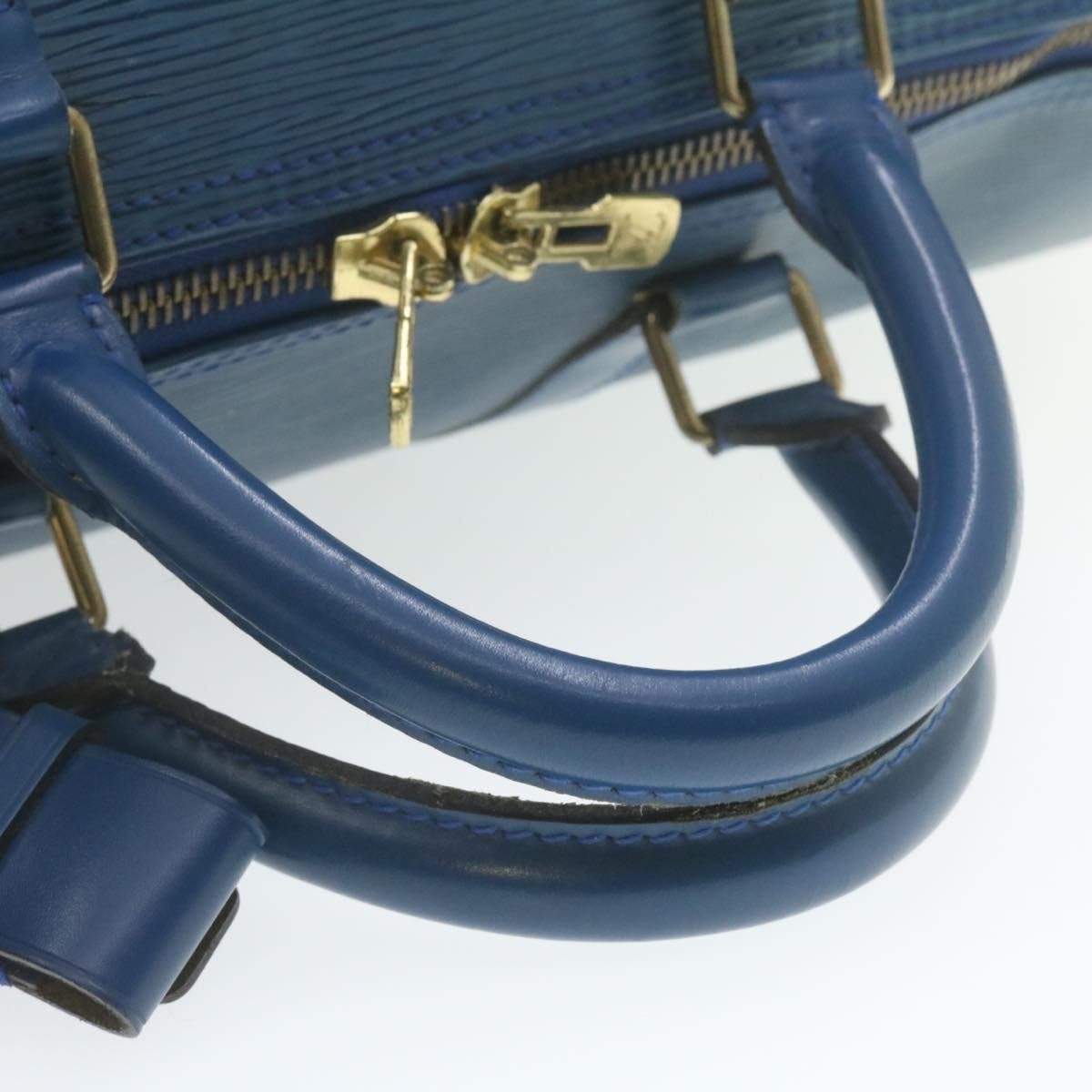 Louis Vuitton LOUIS VUITTON Epi Keepall 55 Boston Bag Blue AWL1070