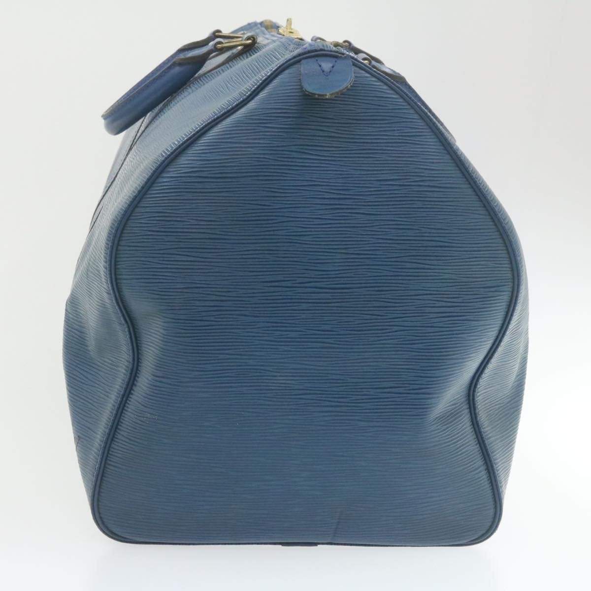 Louis Vuitton LOUIS VUITTON Epi Keepall 55 Boston Bag Blue AWL1070