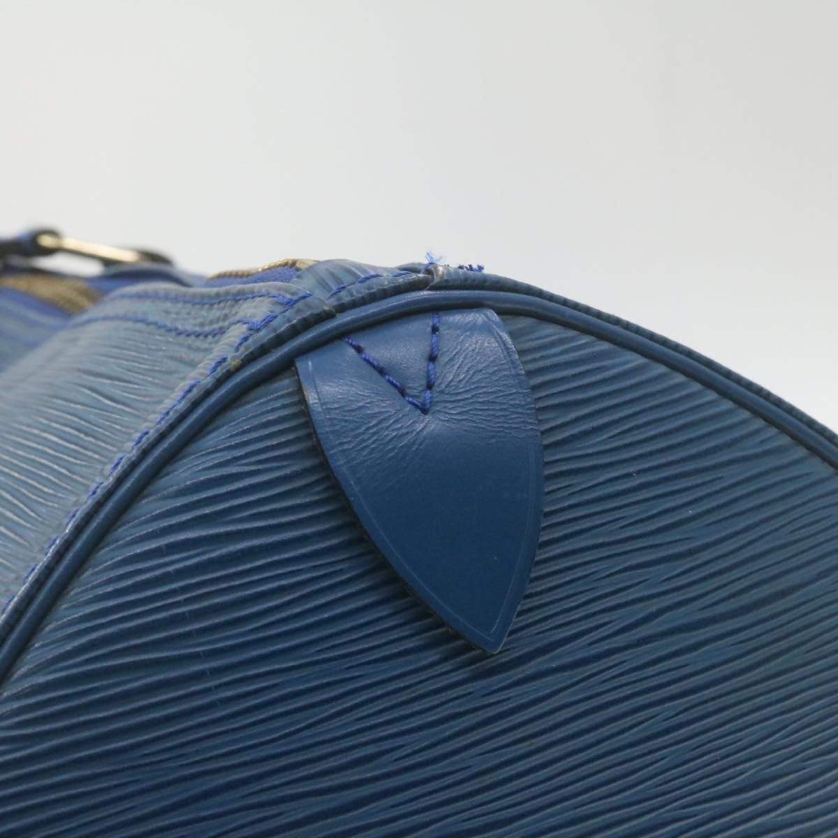 Louis Vuitton LOUIS VUITTON Epi Keepall 55 Boston Bag Blue AWL1070